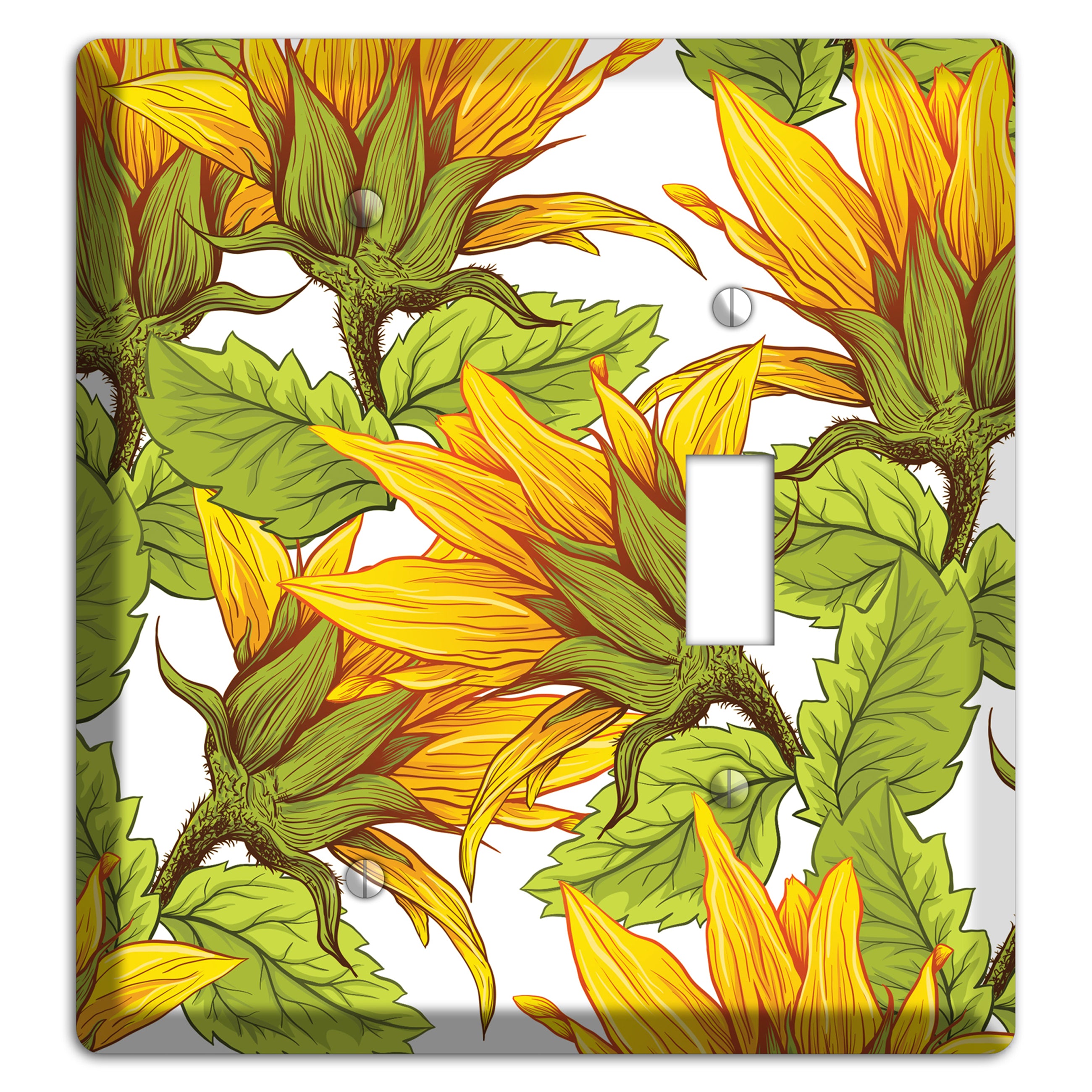 Golden Bloom Scatter Blank / Toggle Wallplate