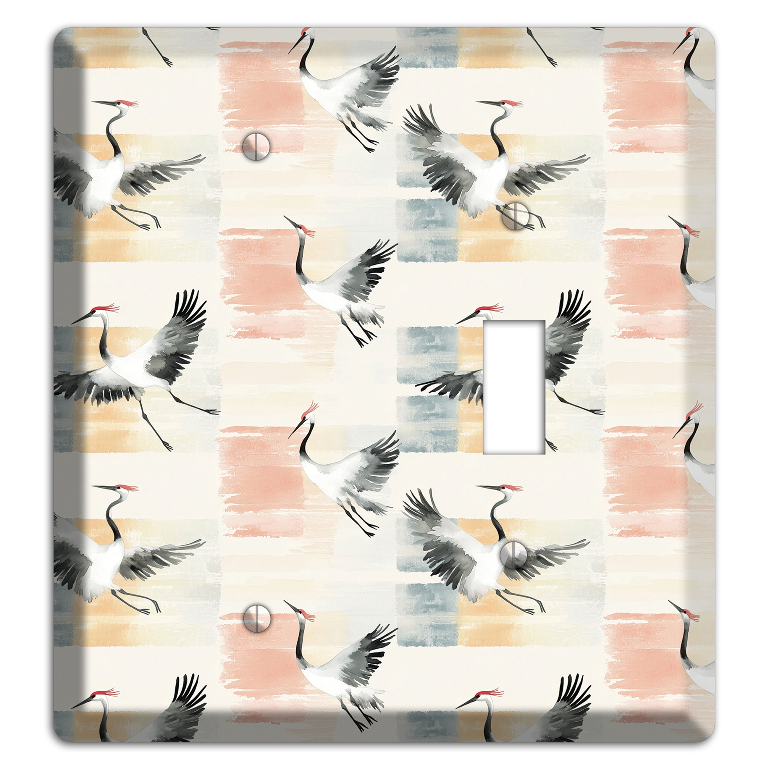 Blush Patchwork Flight Blank / Toggle Wallplate