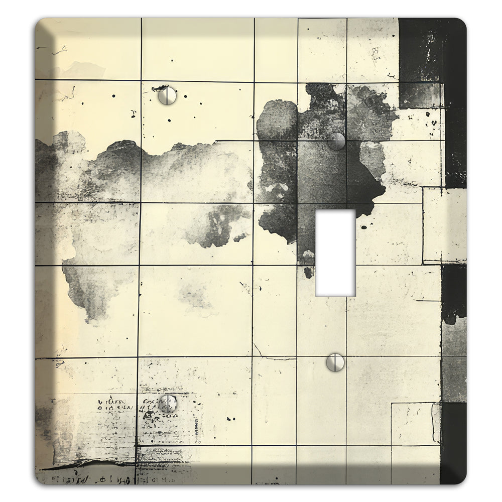 Weathered Grid Chronicle Blank / Toggle Wallplate