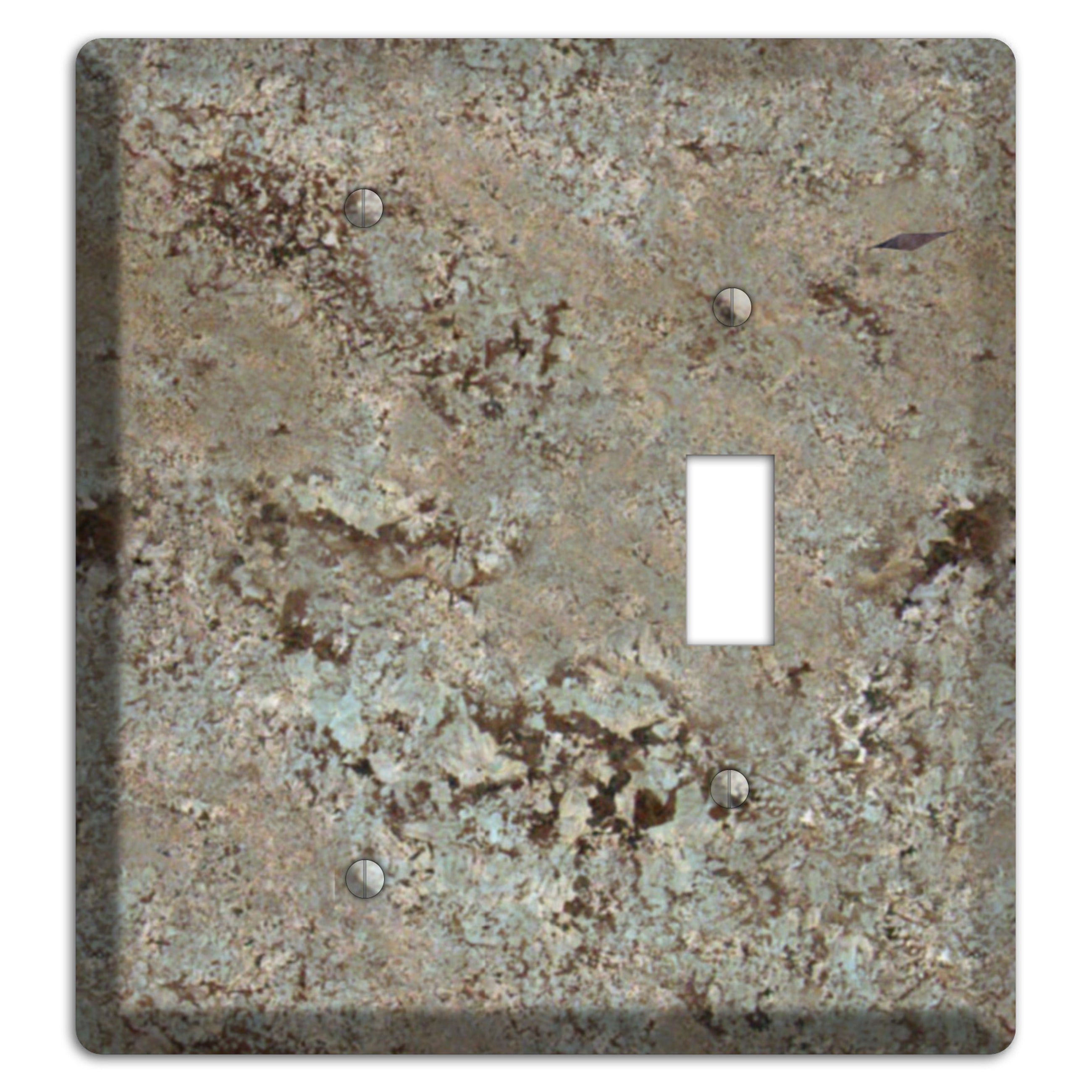 Delicatus White Granite Blank / Toggle Wallplate