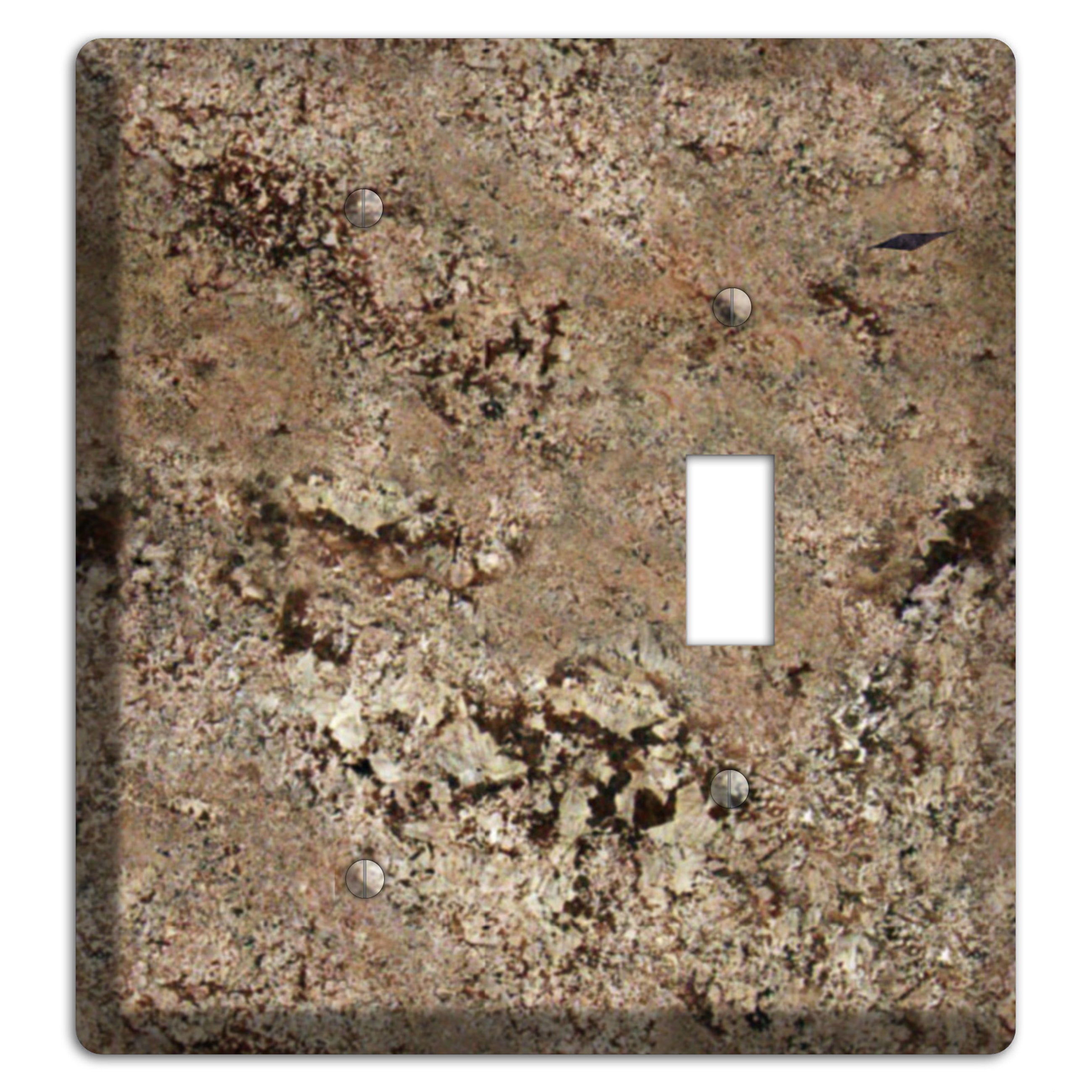 Crema Bordeaux Granite Blank / Toggle Wallplate