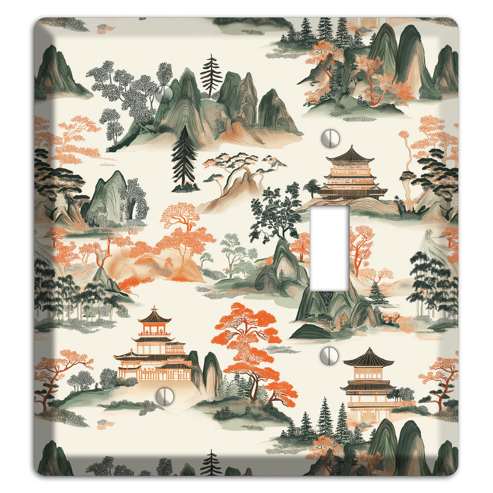 Peaks & Pagodas Blank / Toggle Wallplate