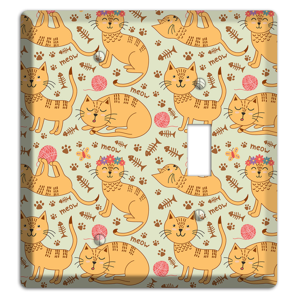Meow Mix (Beige) Blank / Toggle Wallplate