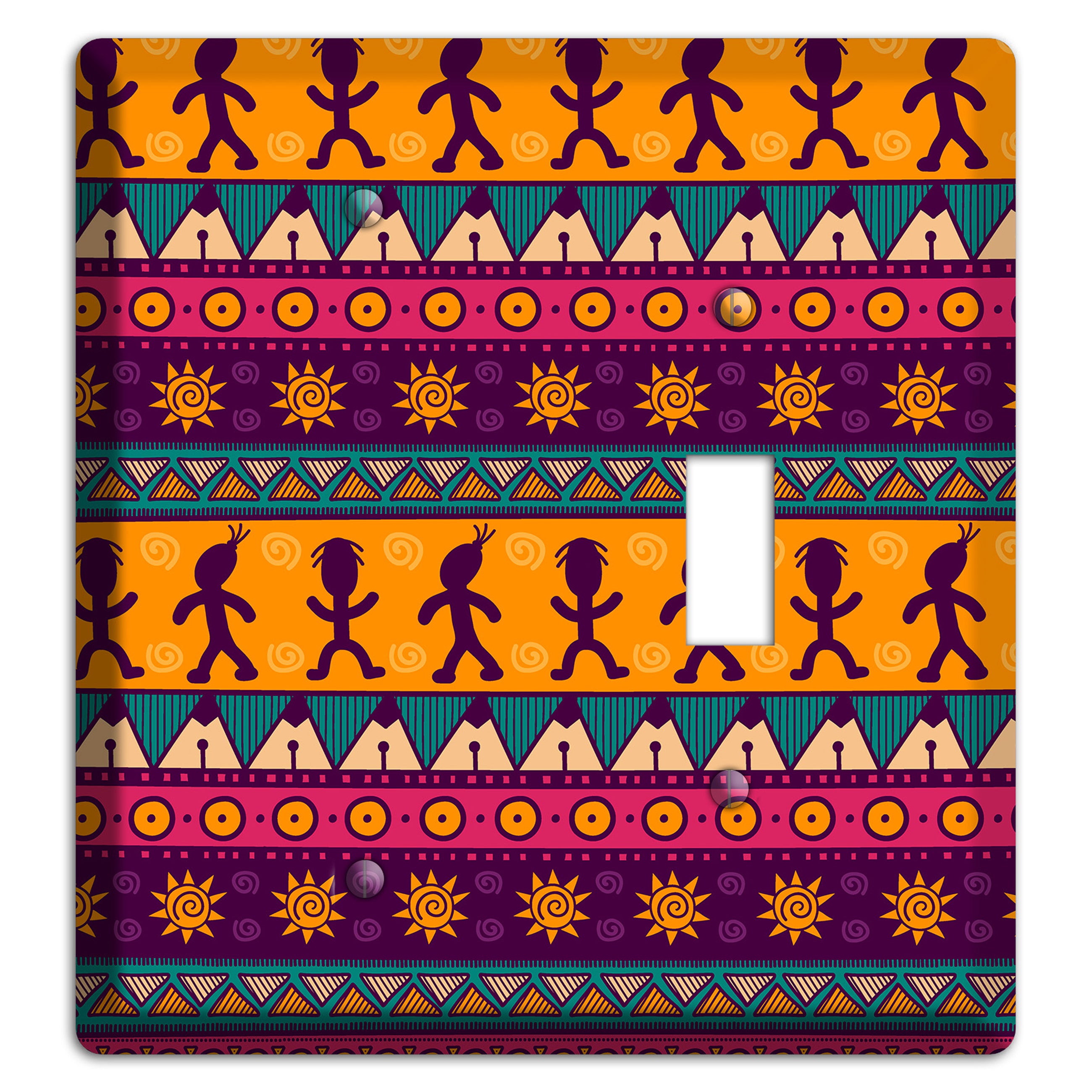Tribal Rhythm Blank / Toggle Wallplate