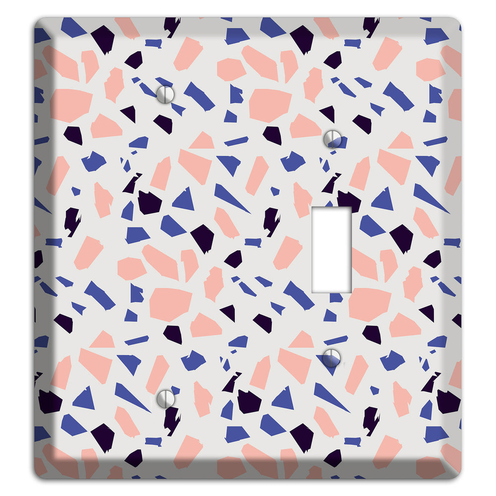 Coral Indigo Burst Blank / Toggle Wallplate