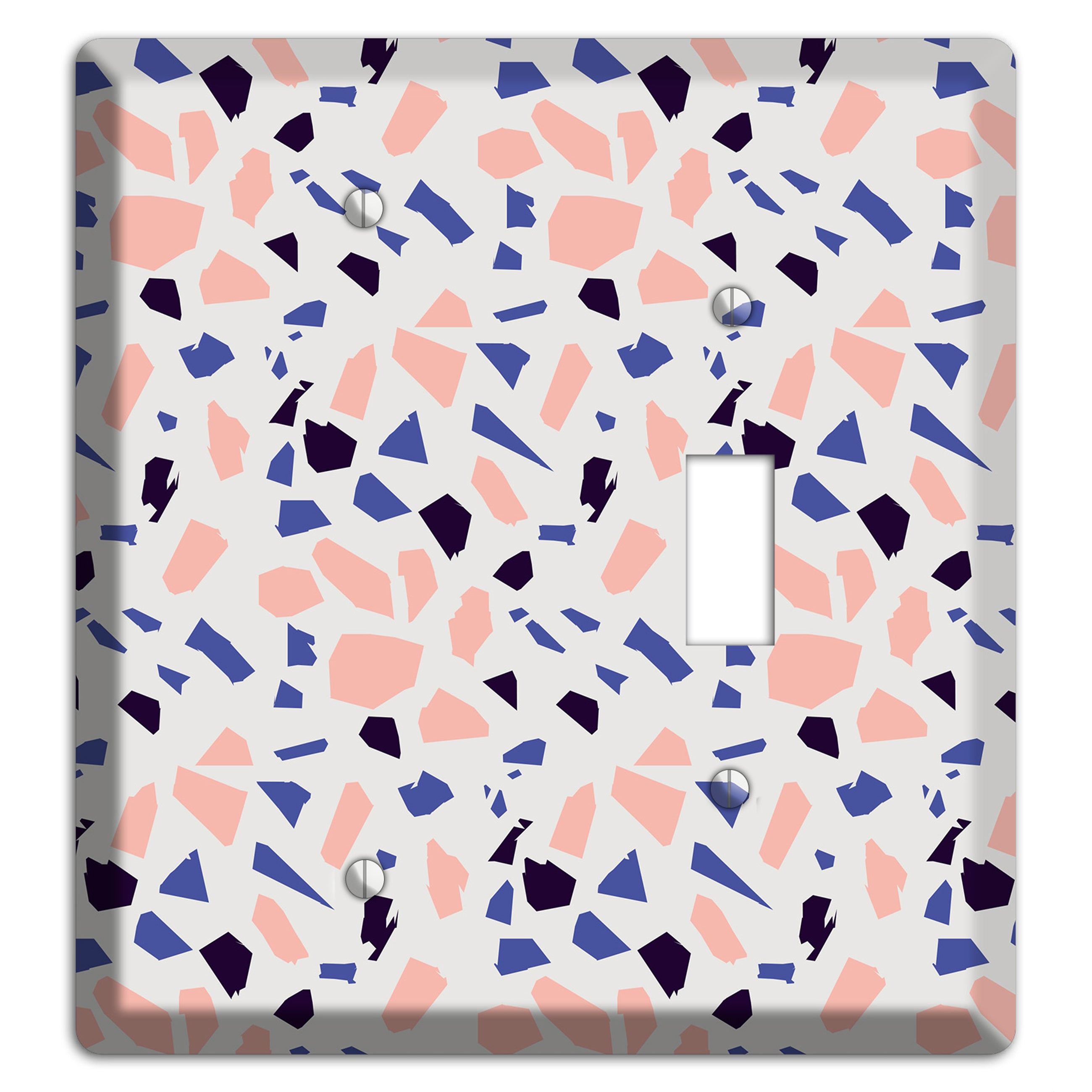 Coral Indigo Burst Blank / Toggle Wallplate