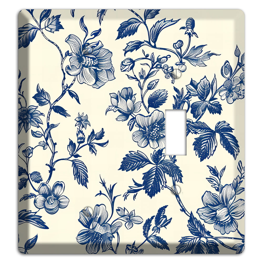 Garden Ink & Ivory Blank / Toggle Wallplate