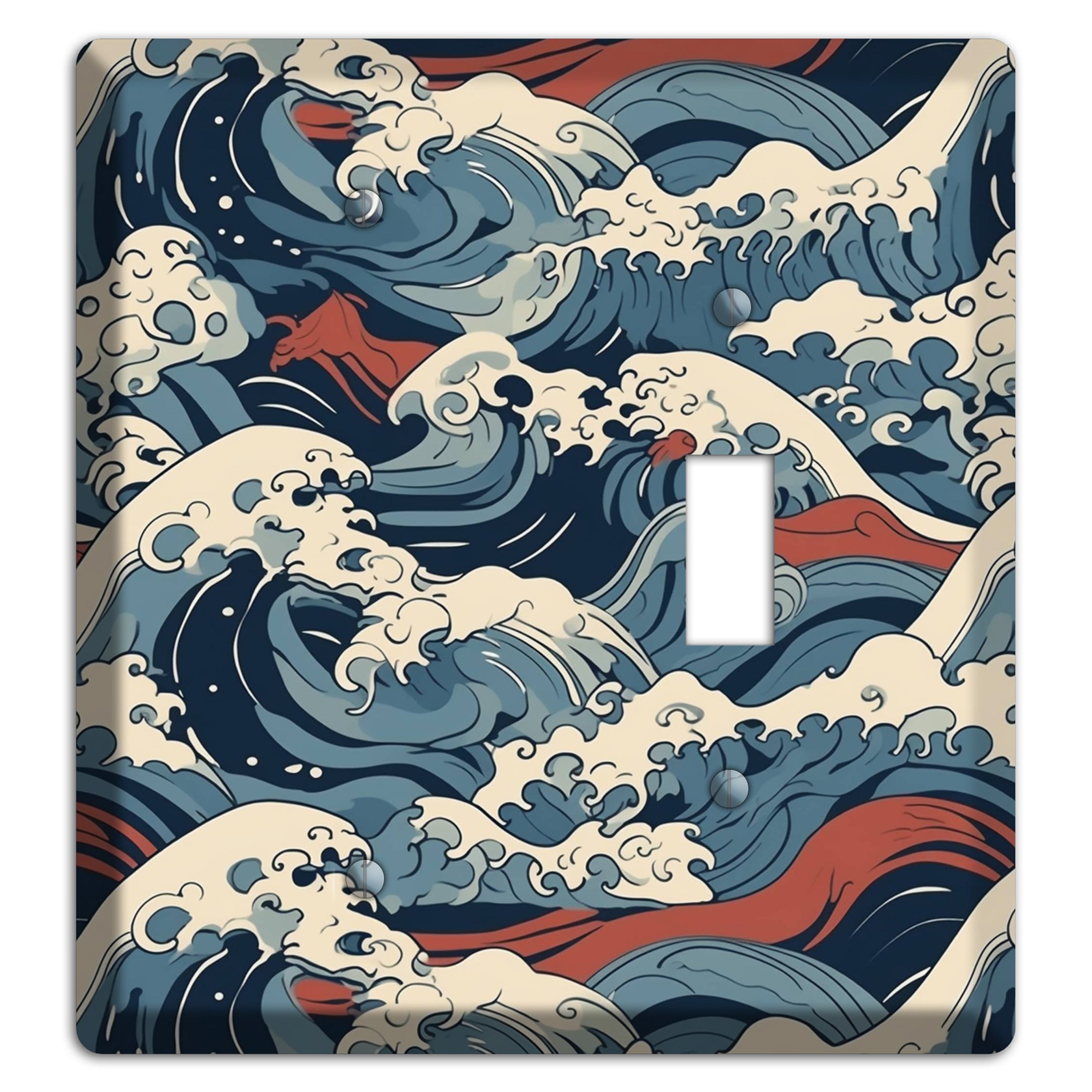 Crashing Tide Fury Blank / Toggle Wallplate