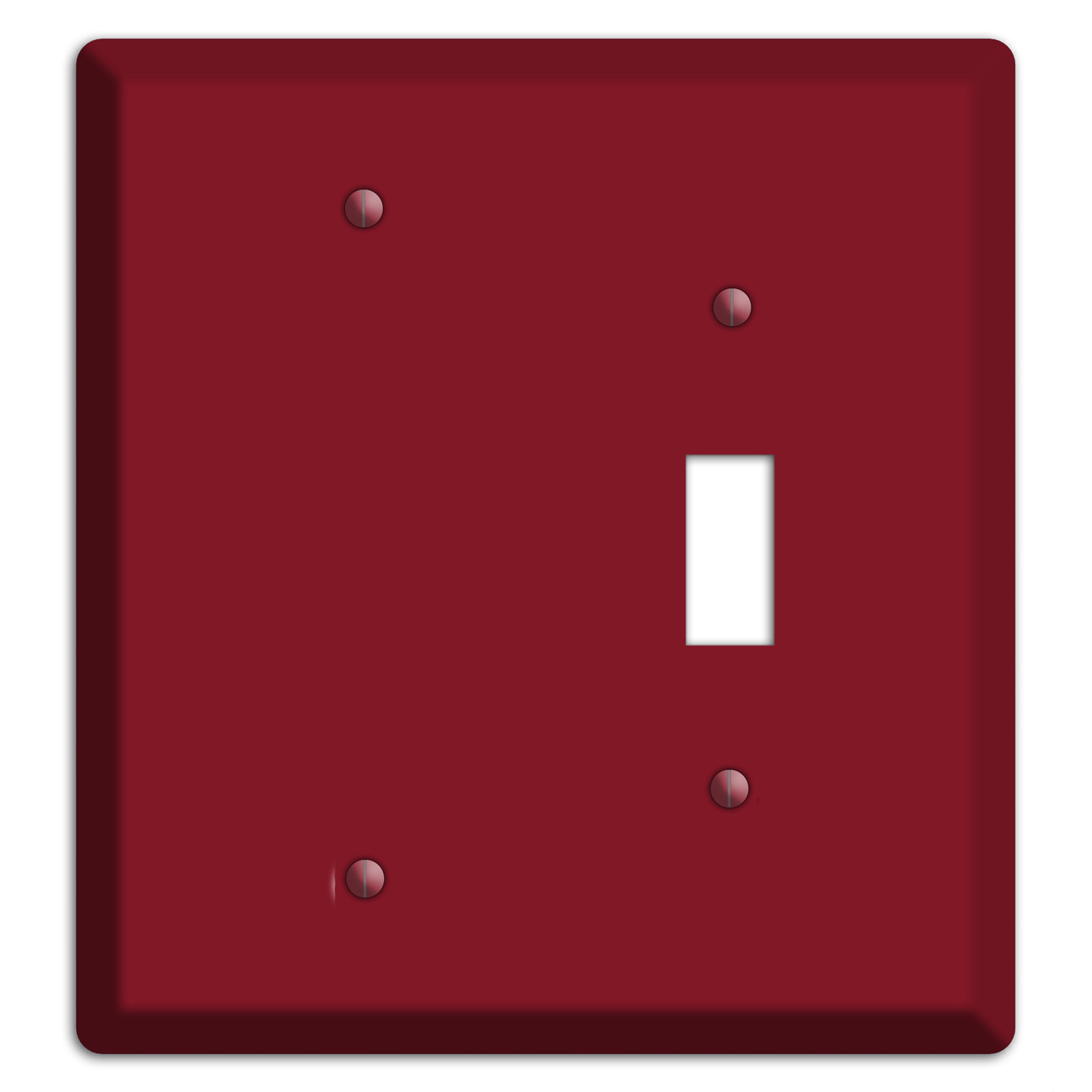 Baxter Burgundy Wine Blank / Toggle Wallplate