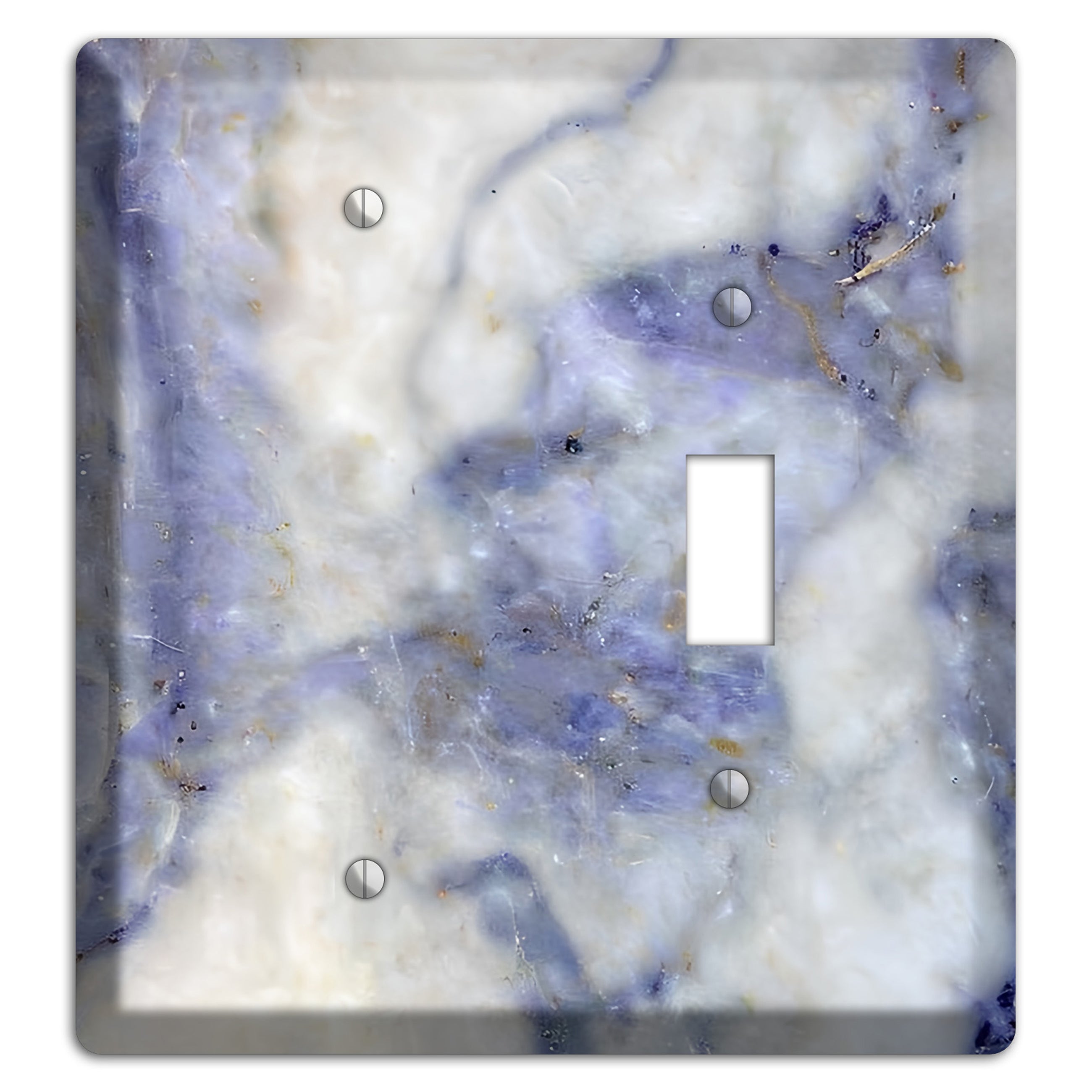 Spindle Marble Blank / Toggle Wallplate
