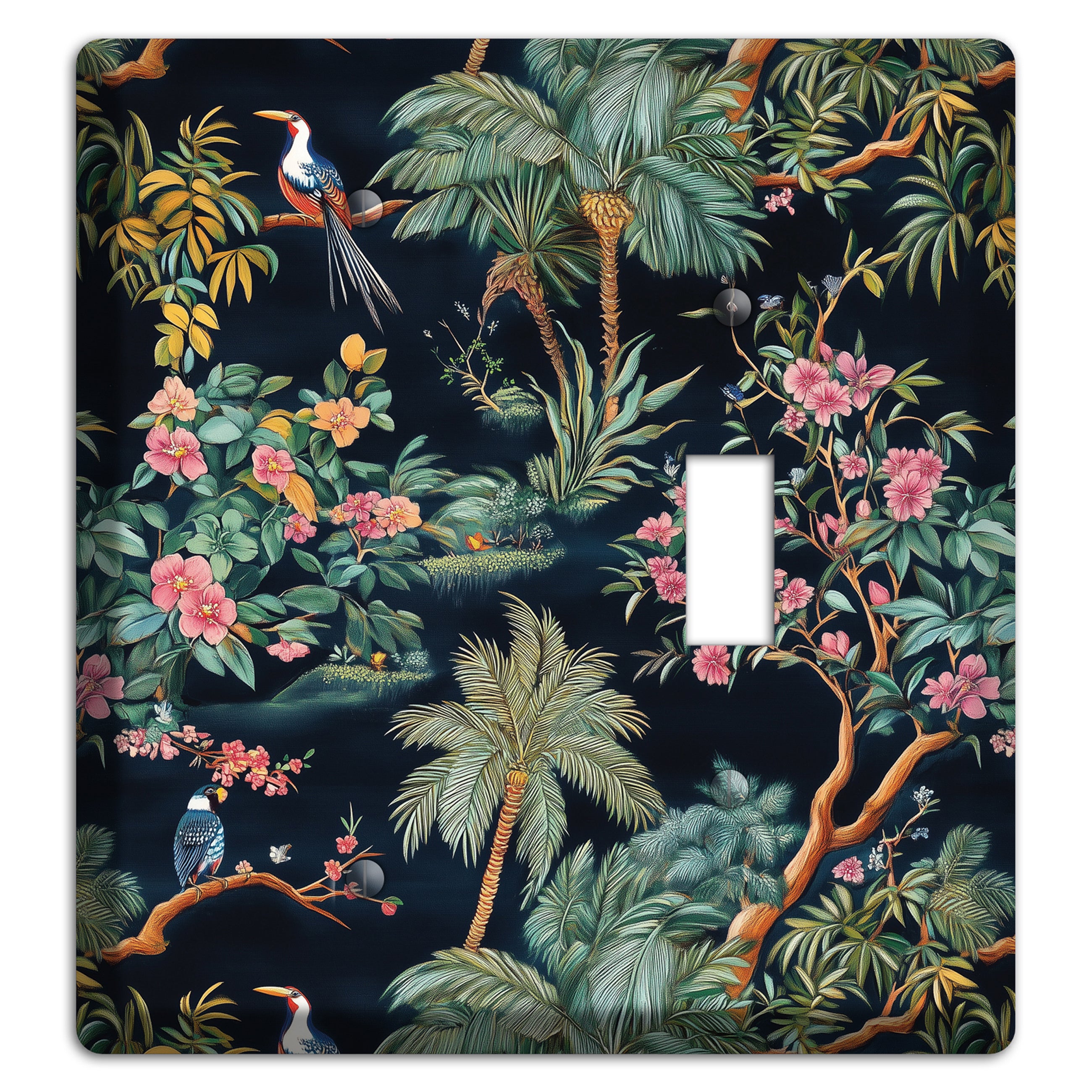 Jungle Nocturne Blank / Toggle Wallplate