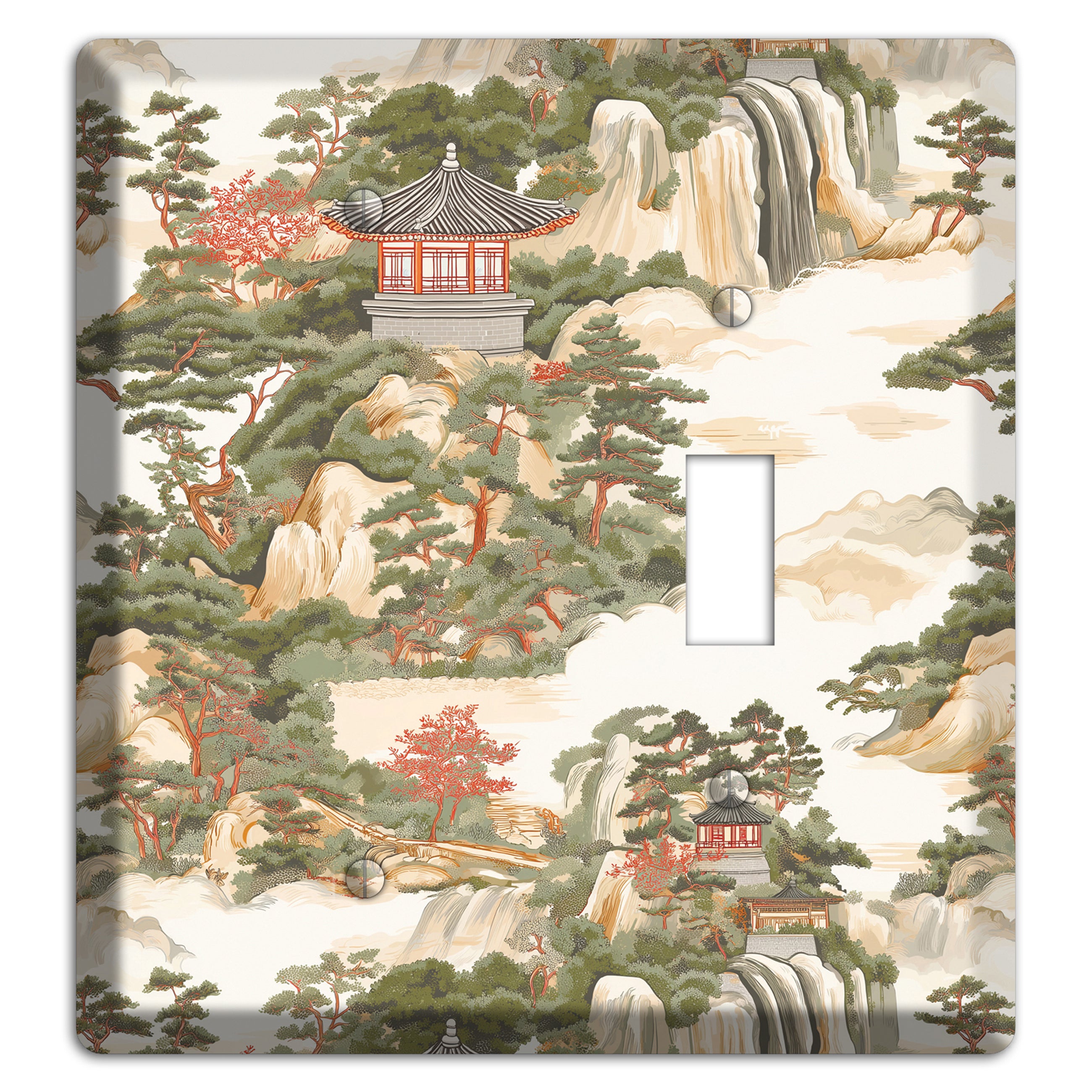 Mountain Pavilion Mist Blank / Toggle Wallplate