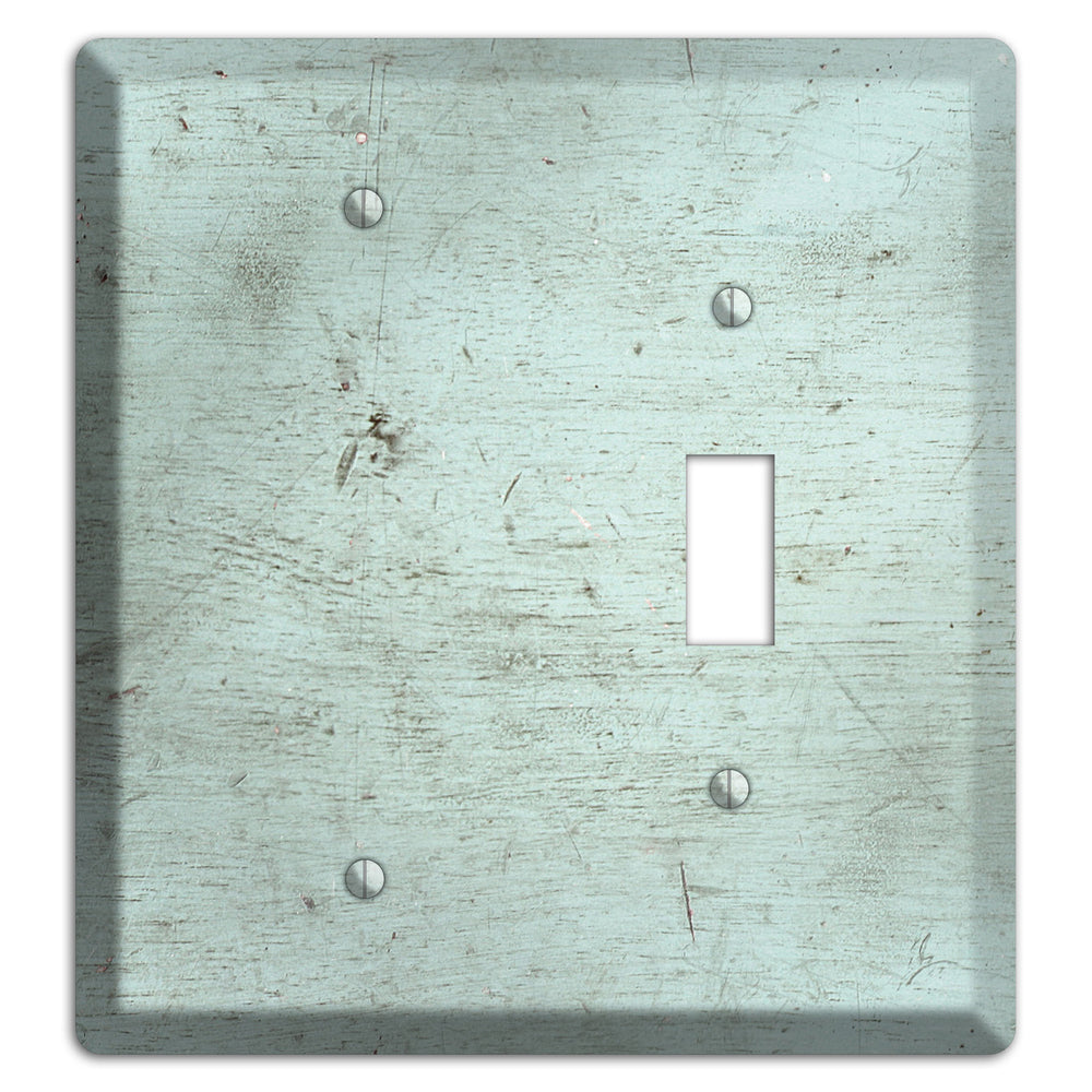 Weathered Teal Deck Blank / Toggle Wallplate