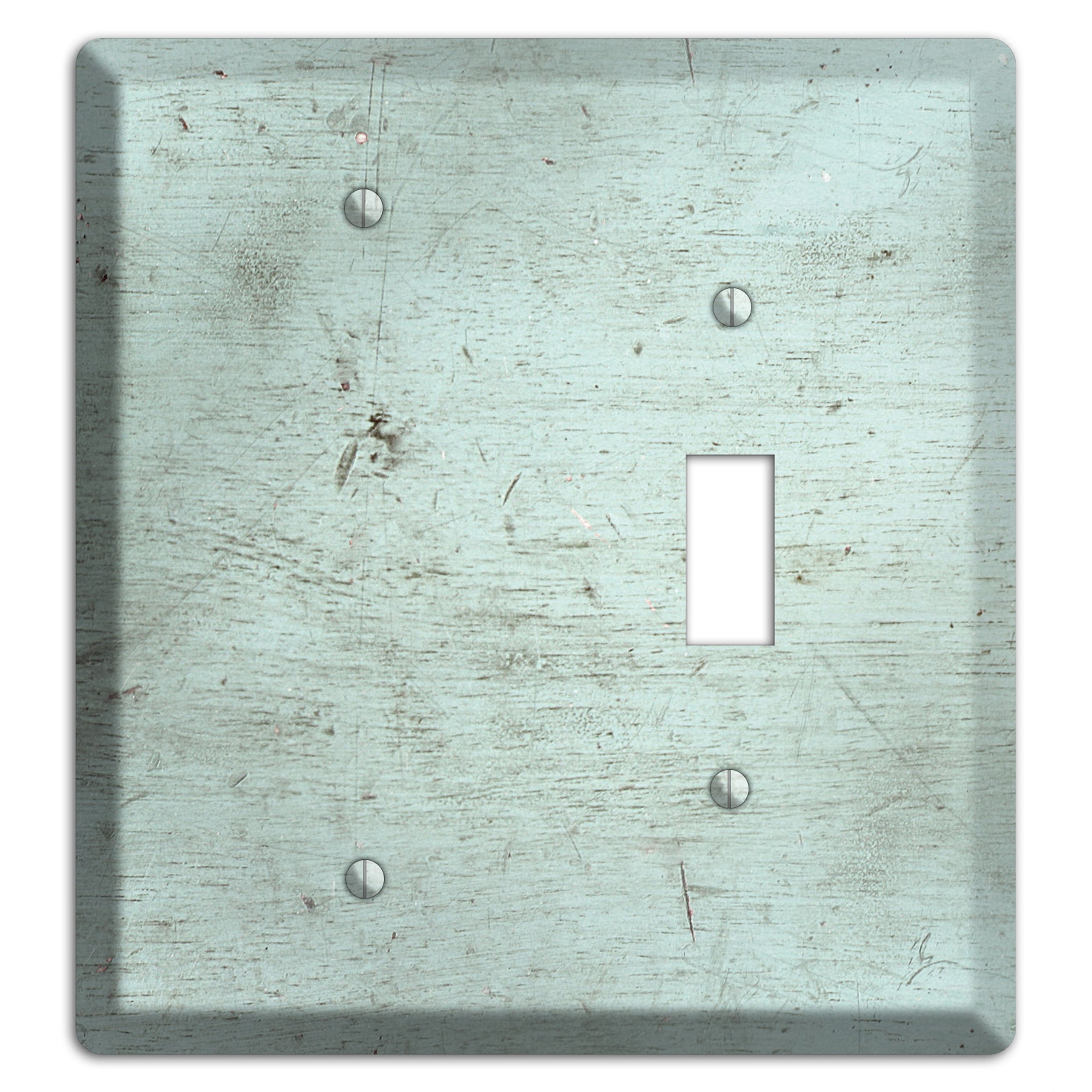 Weathered Teal Deck Blank / Toggle Wallplate