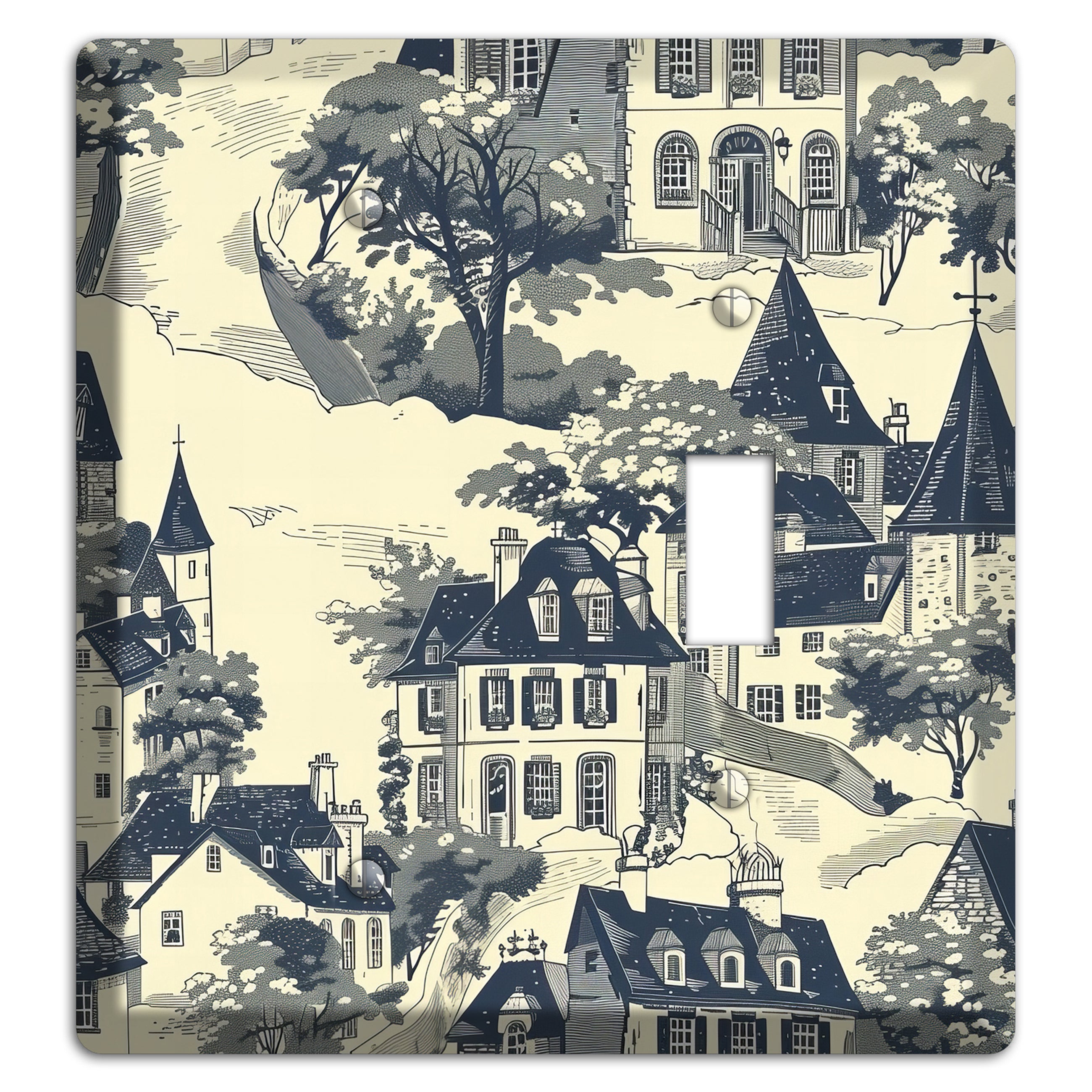 Village on the Hill Blank / Toggle Wallplate