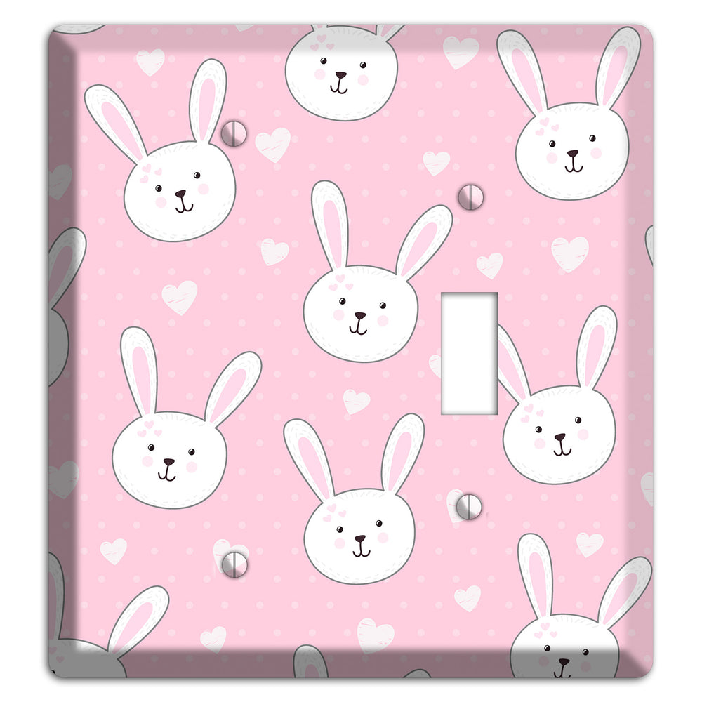 Bunny Love Blank / Toggle Wallplate