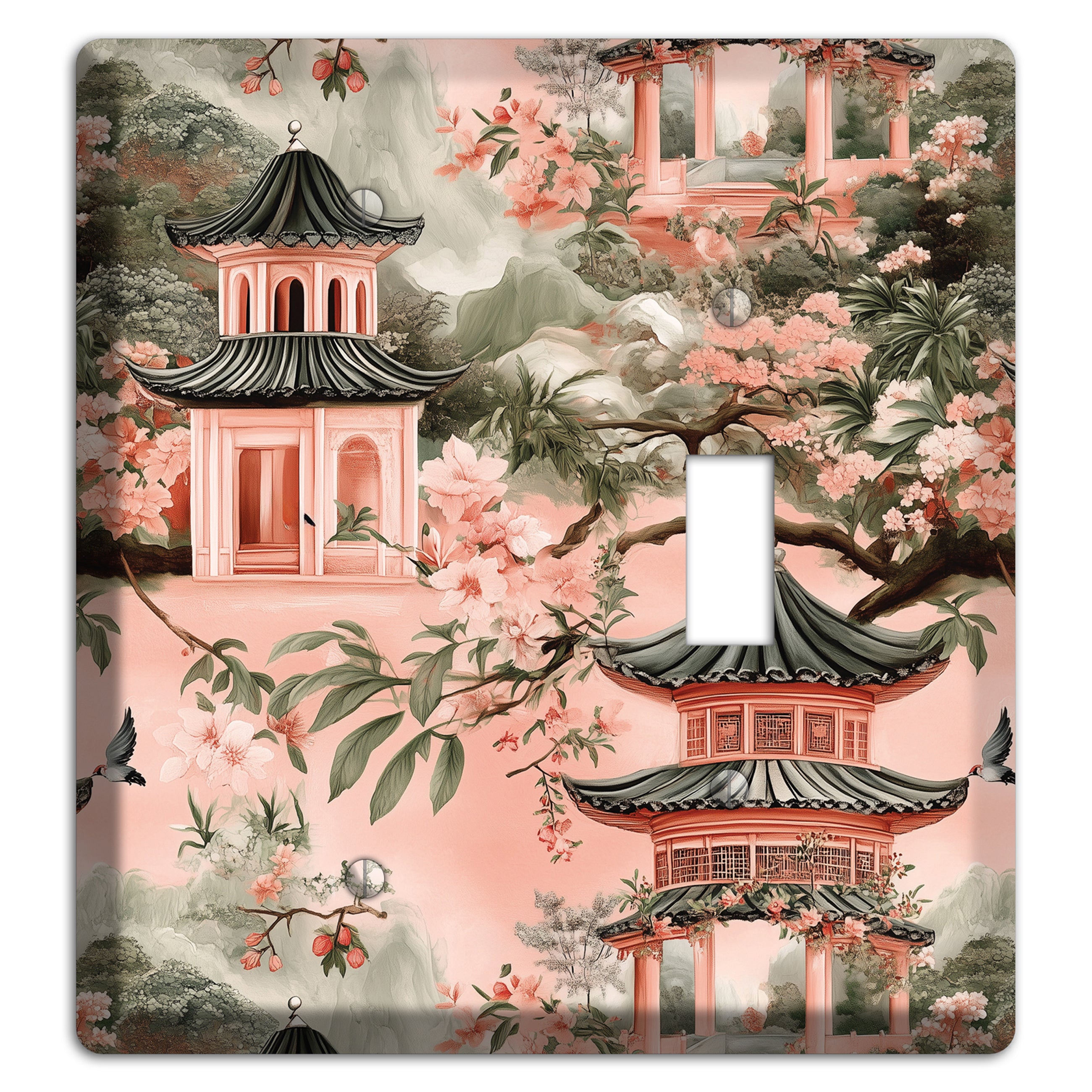 Pagoda & Plum Blank / Toggle Wallplate