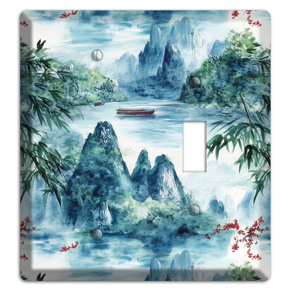 River Mist Ascending Blank / Toggle Wallplate