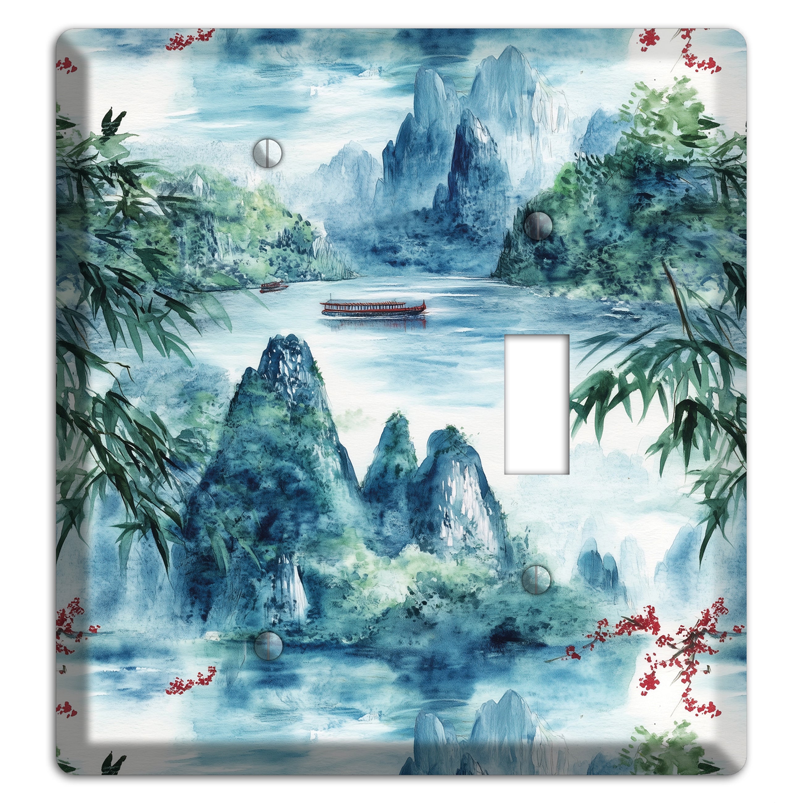 River Mist Ascending Blank / Toggle Wallplate