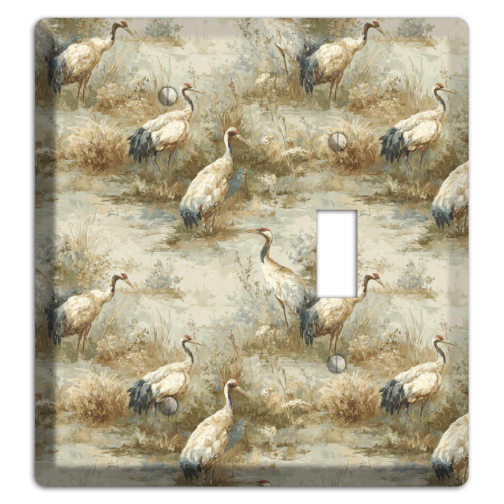 Marshland Crane Reverie Blank / Toggle Wallplate