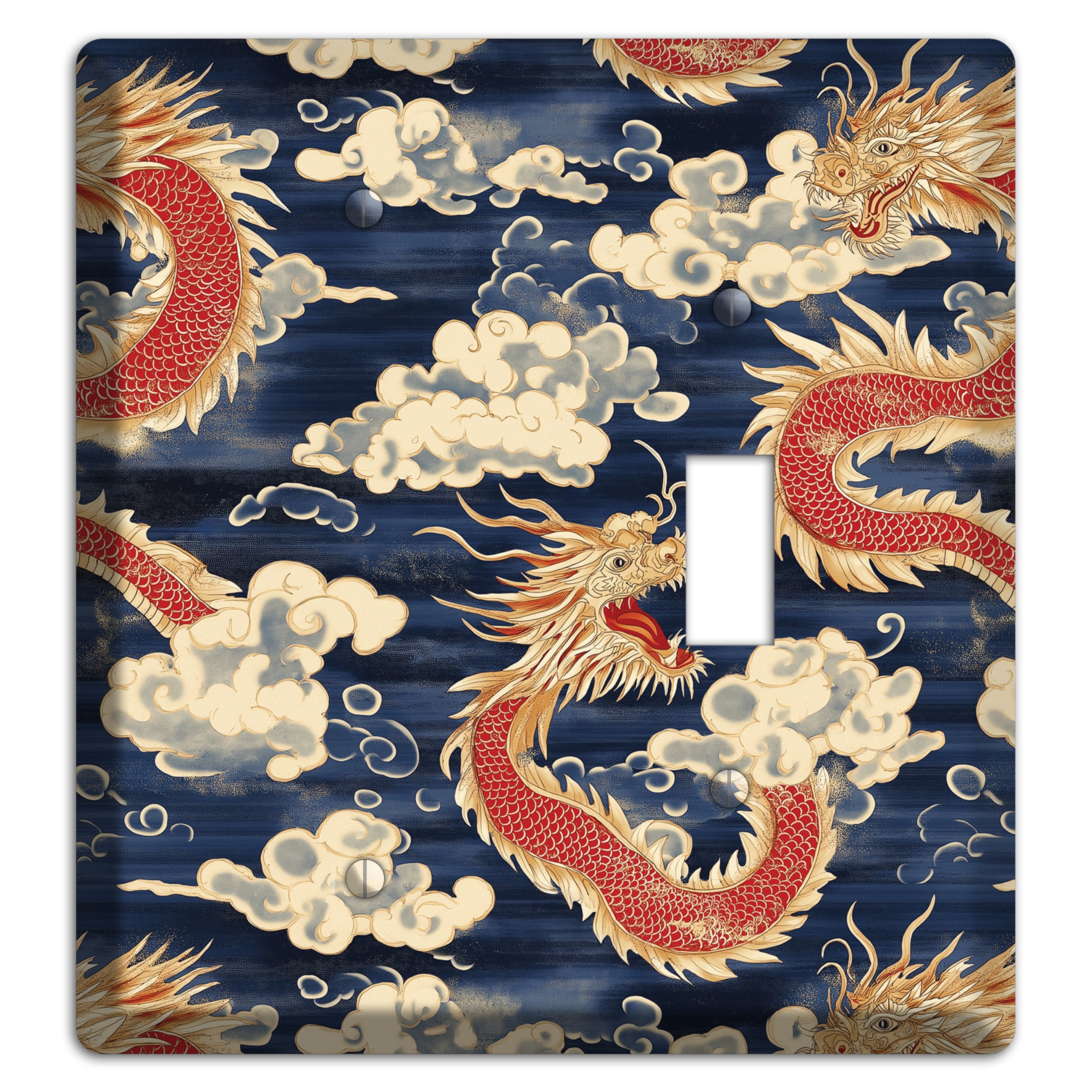 Sovereign Sky Dragons Blank / Toggle Wallplate