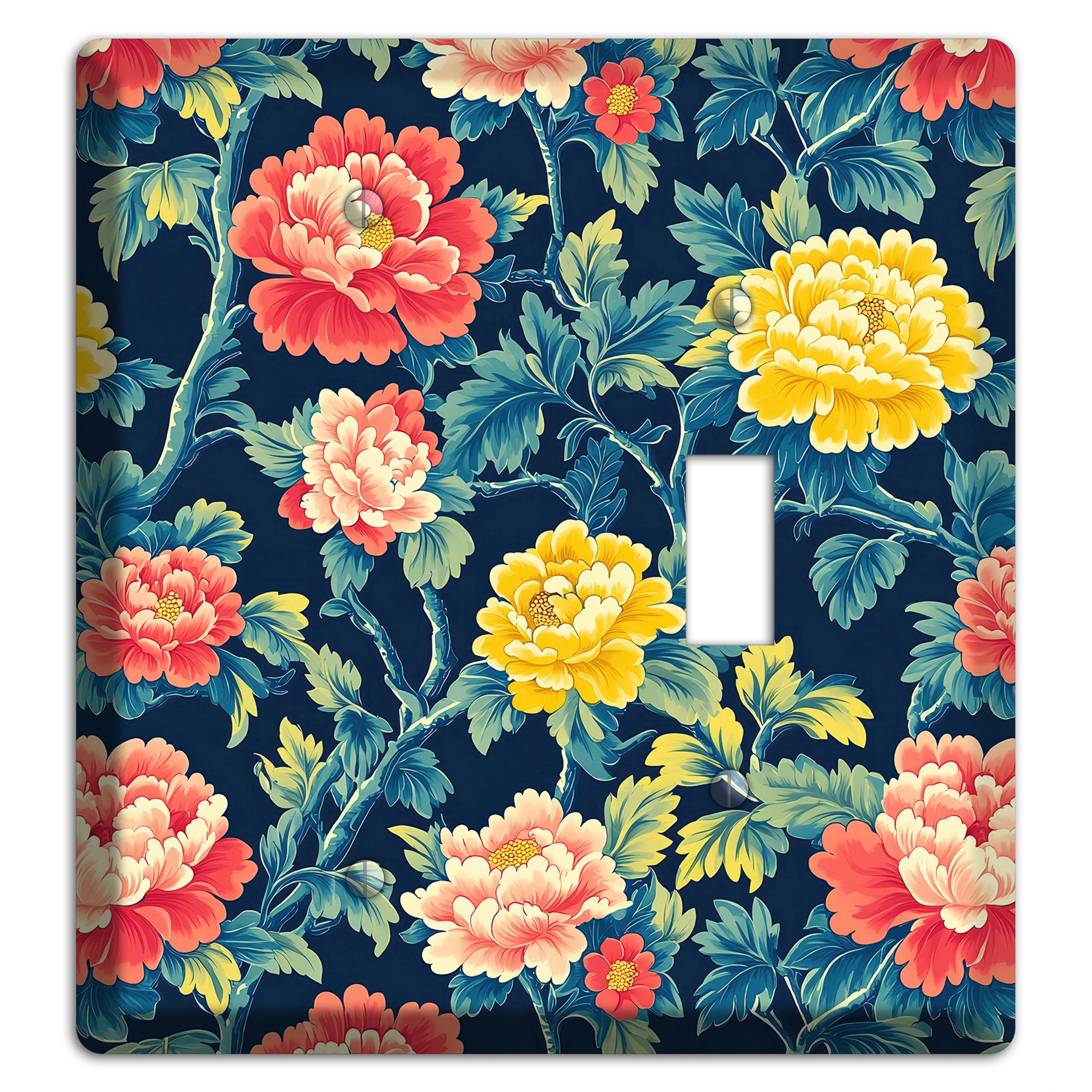 Peony & Bough Blank / Toggle Wallplate
