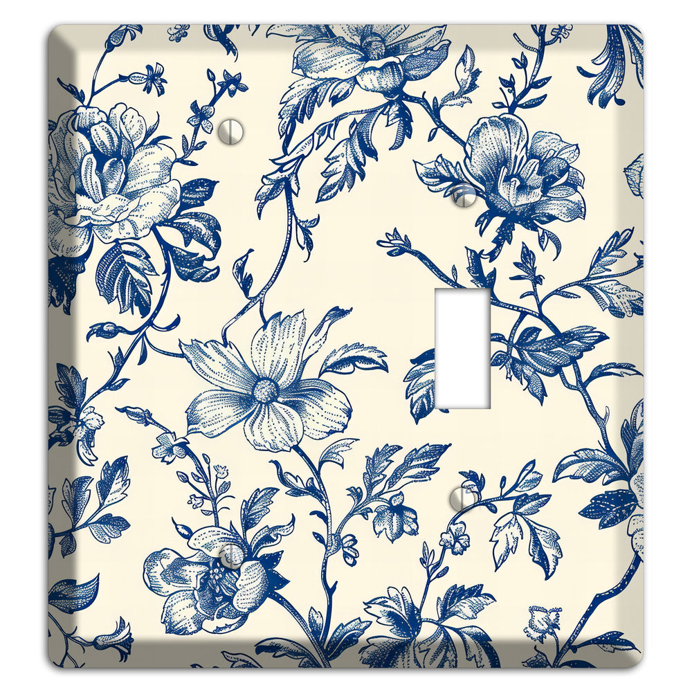 Garden Indigo Reverie Blank / Toggle Wallplate
