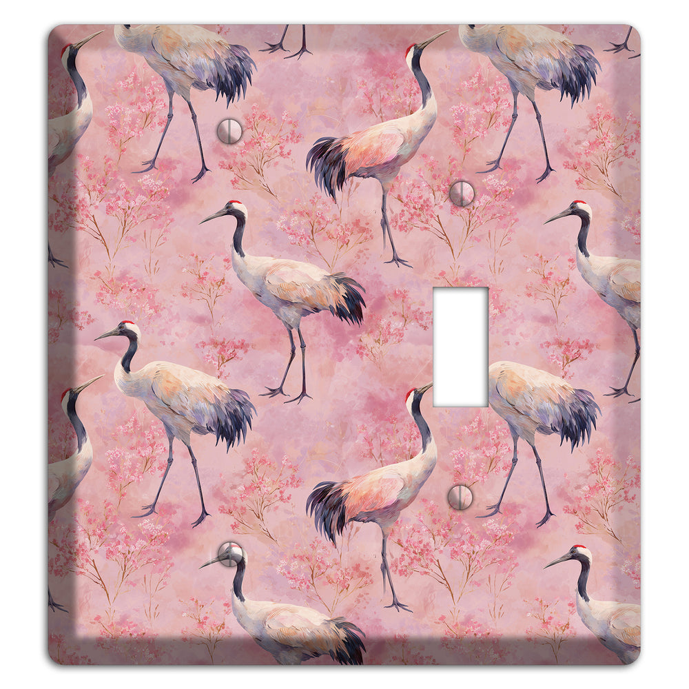 Blush Crane Reverie Blank / Toggle Wallplate