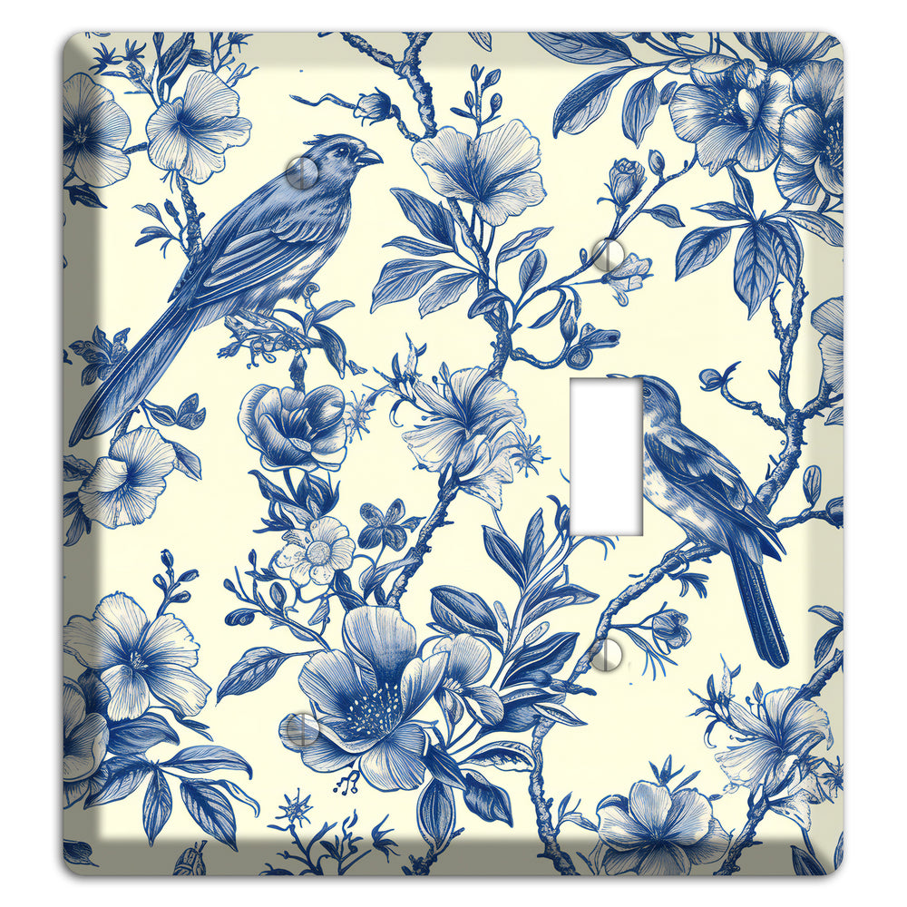 Porcelain Garden Song Blank / Toggle Wallplate