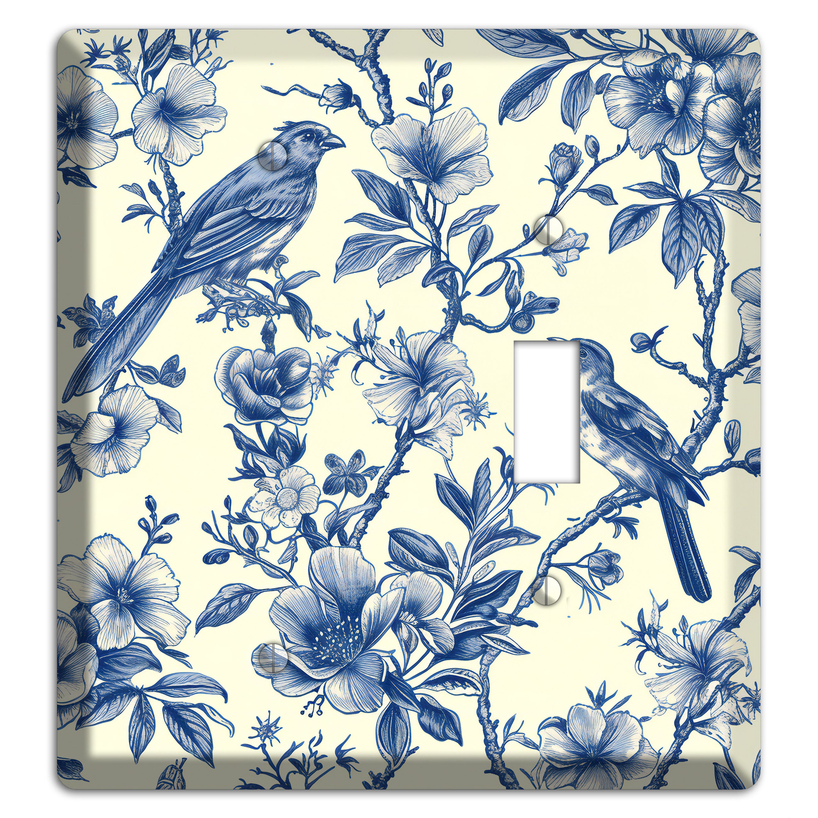 Porcelain Garden Song Blank / Toggle Wallplate