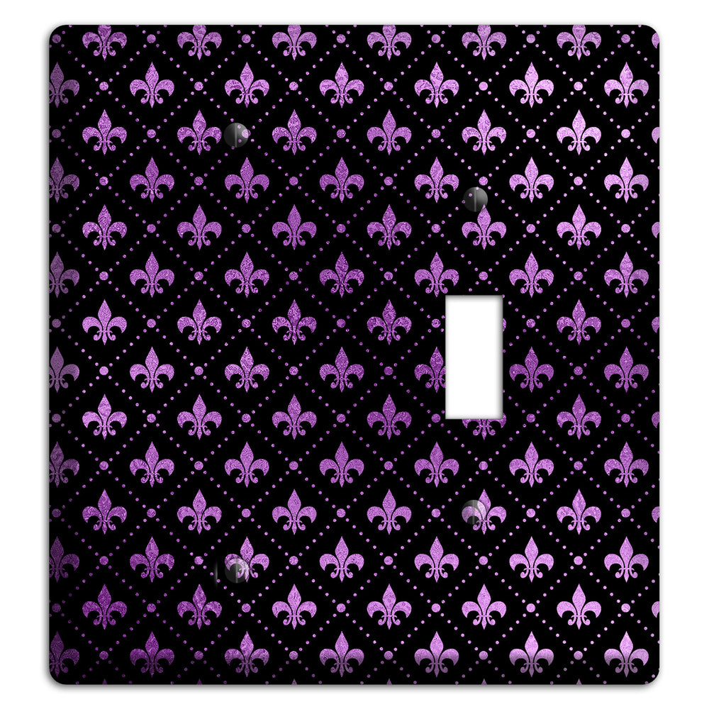 Royal Lilac Grid Blank / Toggle Wallplate