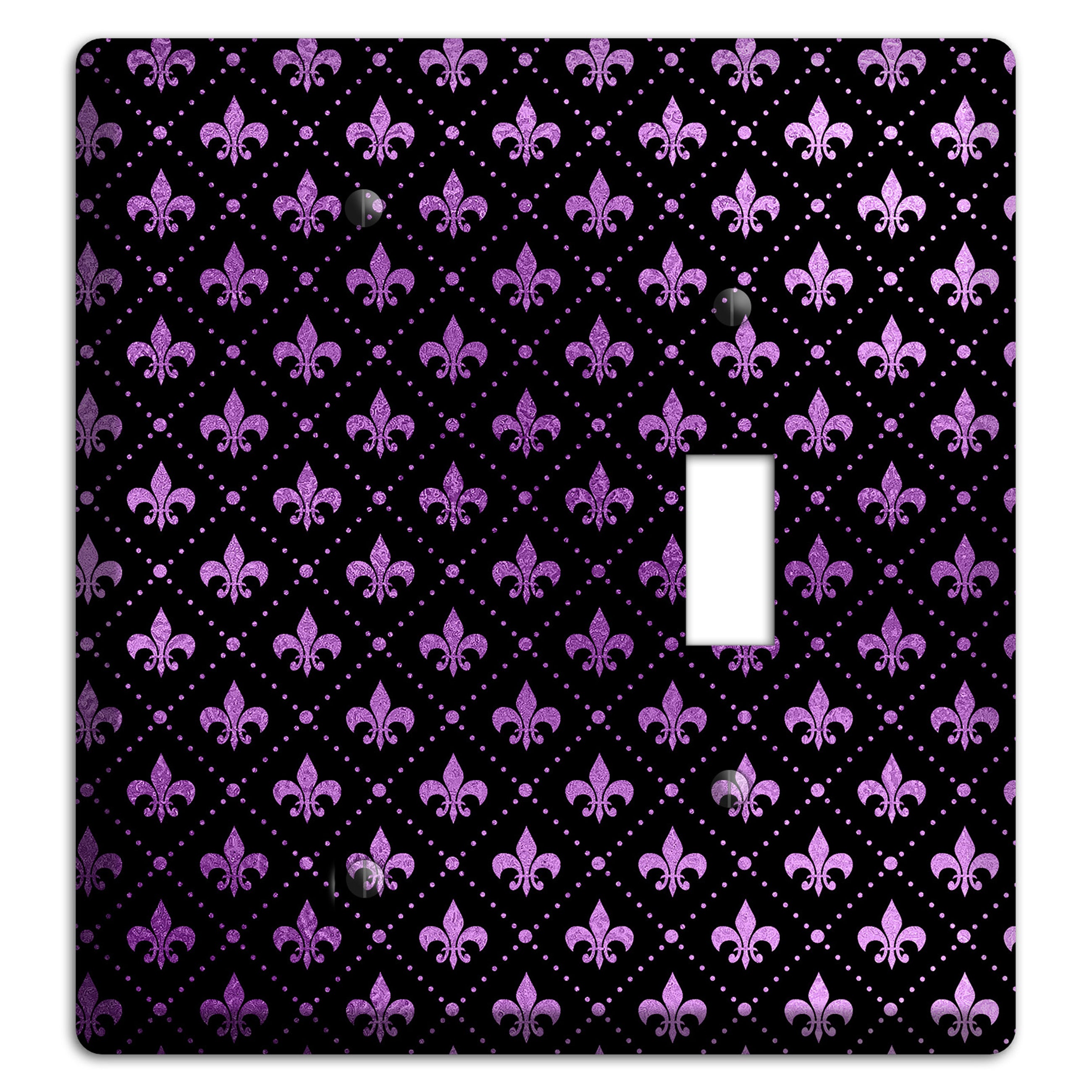 Royal Lilac Grid Blank / Toggle Wallplate