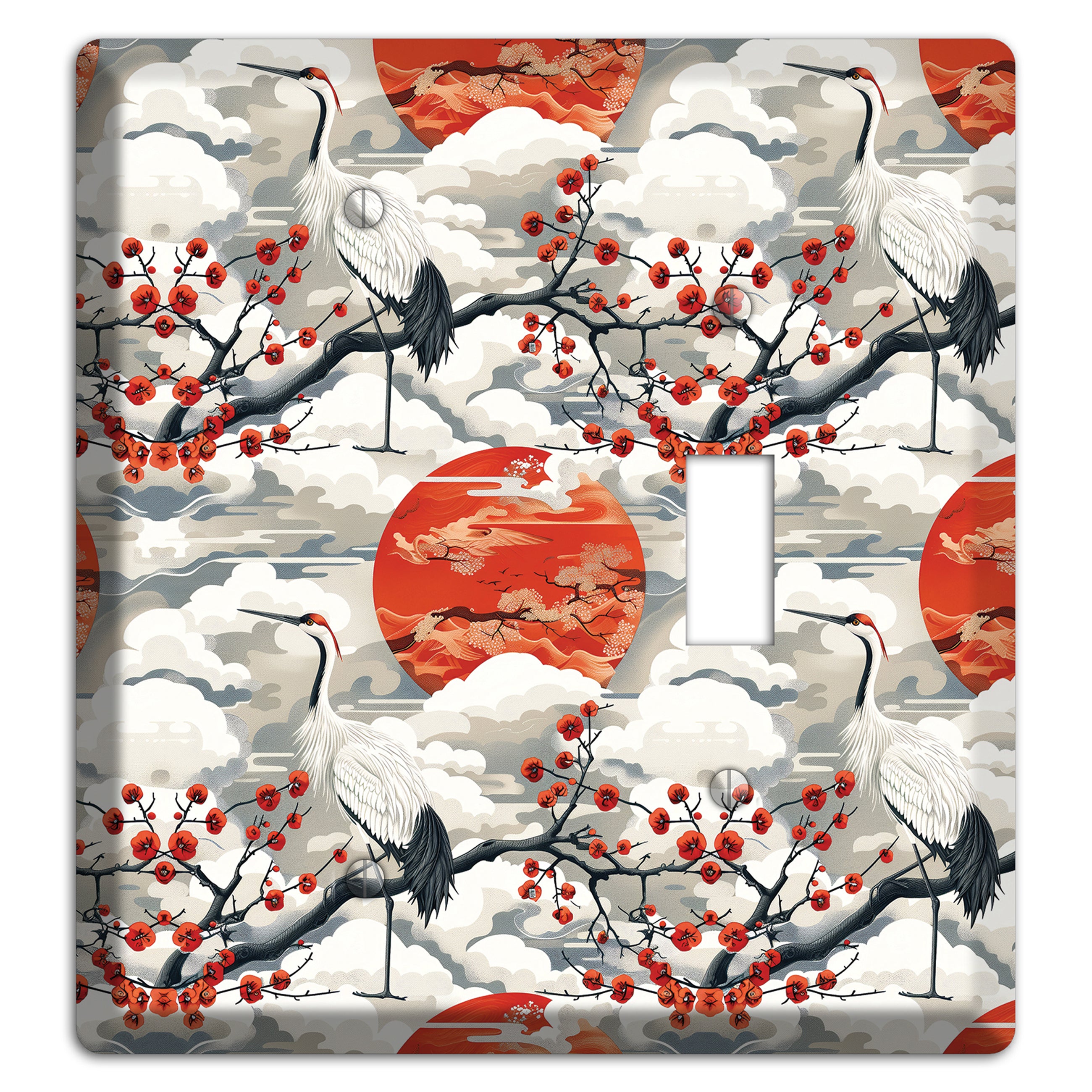 Vermillion Sun Rising Blank / Toggle Wallplate