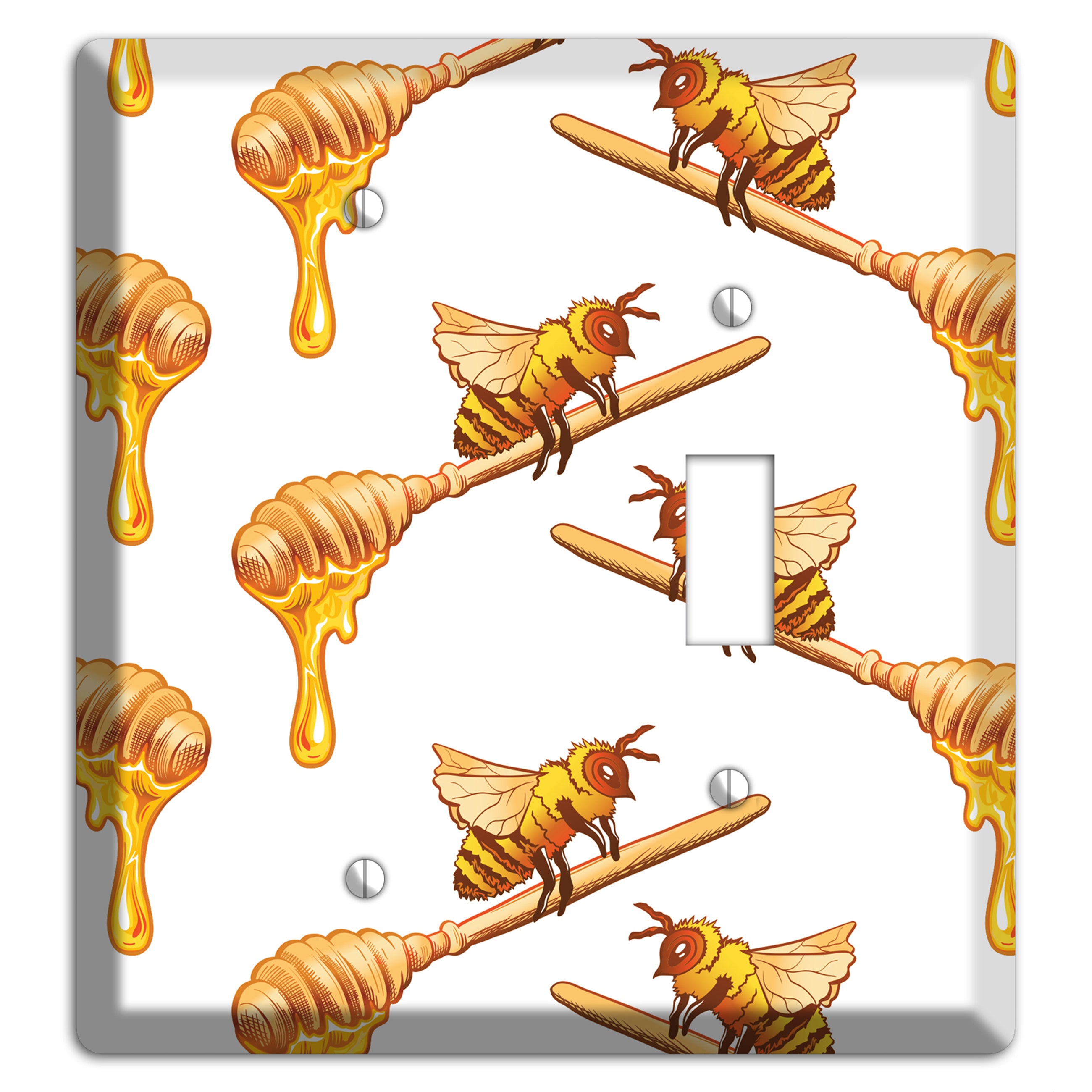 Honey Dipper Scatter Blank / Toggle Wallplate
