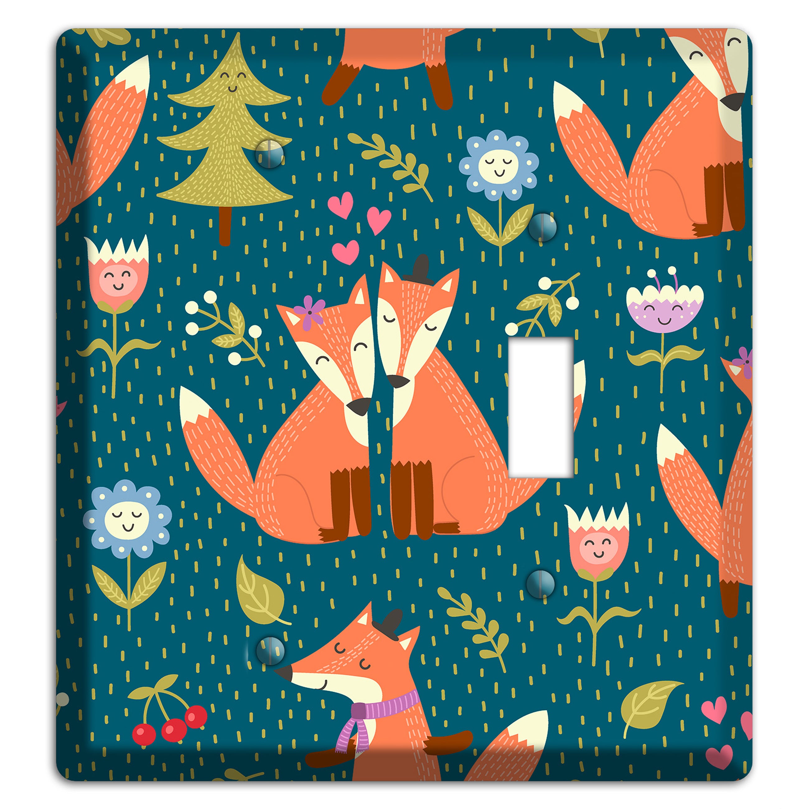 Fox Garden Love Blank / Toggle Wallplate
