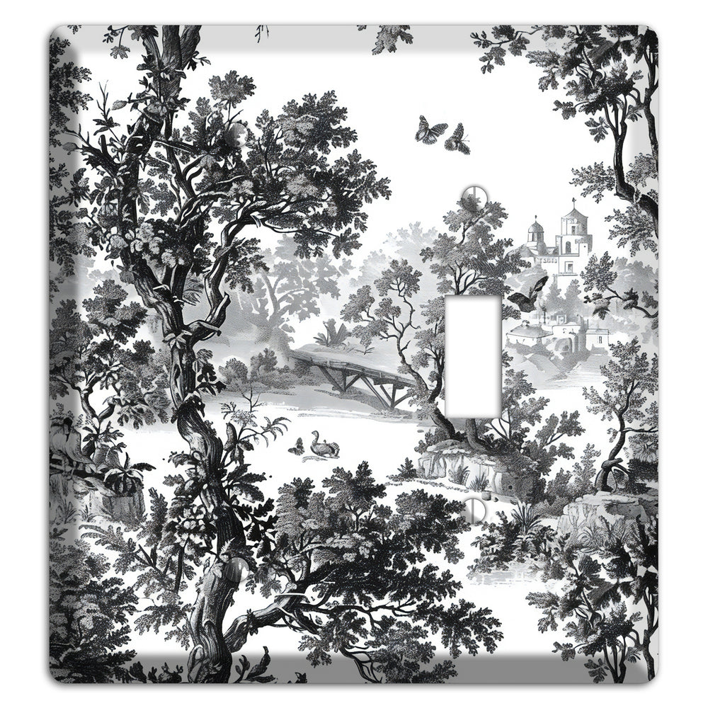 Woodland Chapel Mist Blank / Toggle Wallplate