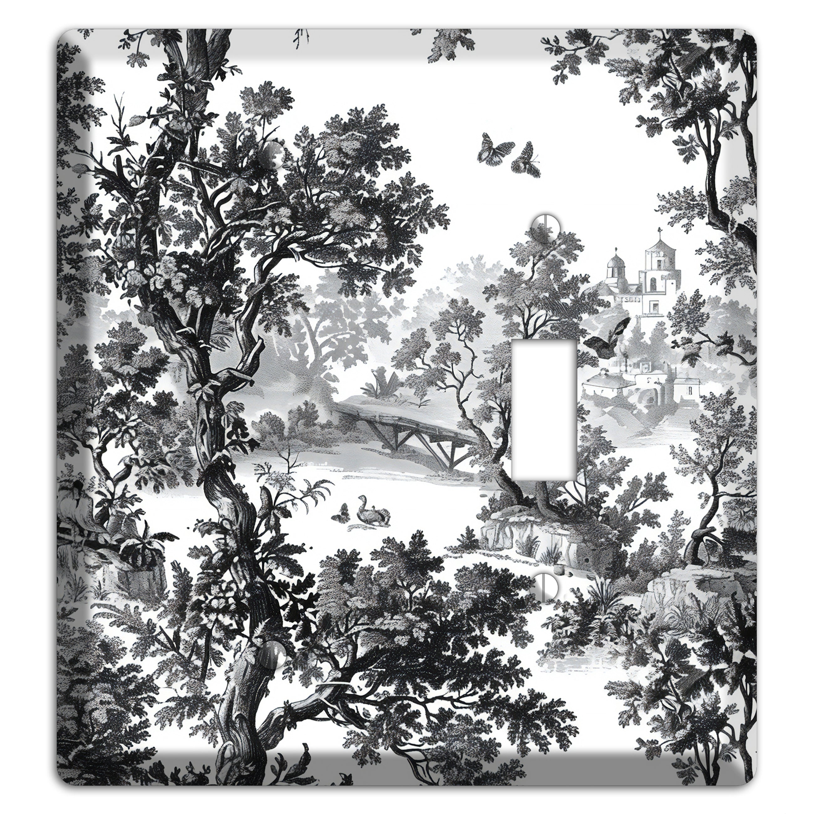 Woodland Chapel Mist Blank / Toggle Wallplate