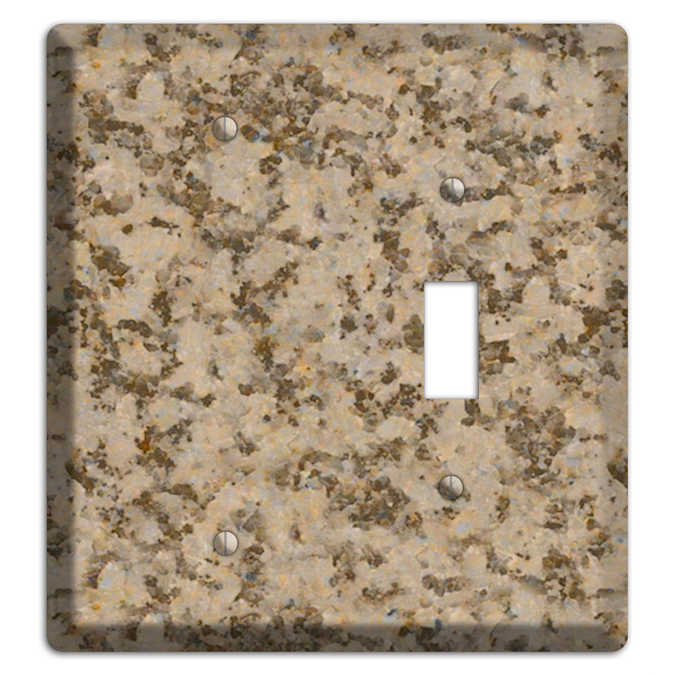 Giallo Santa Cecilia Granite Blank / Toggle Wallplate