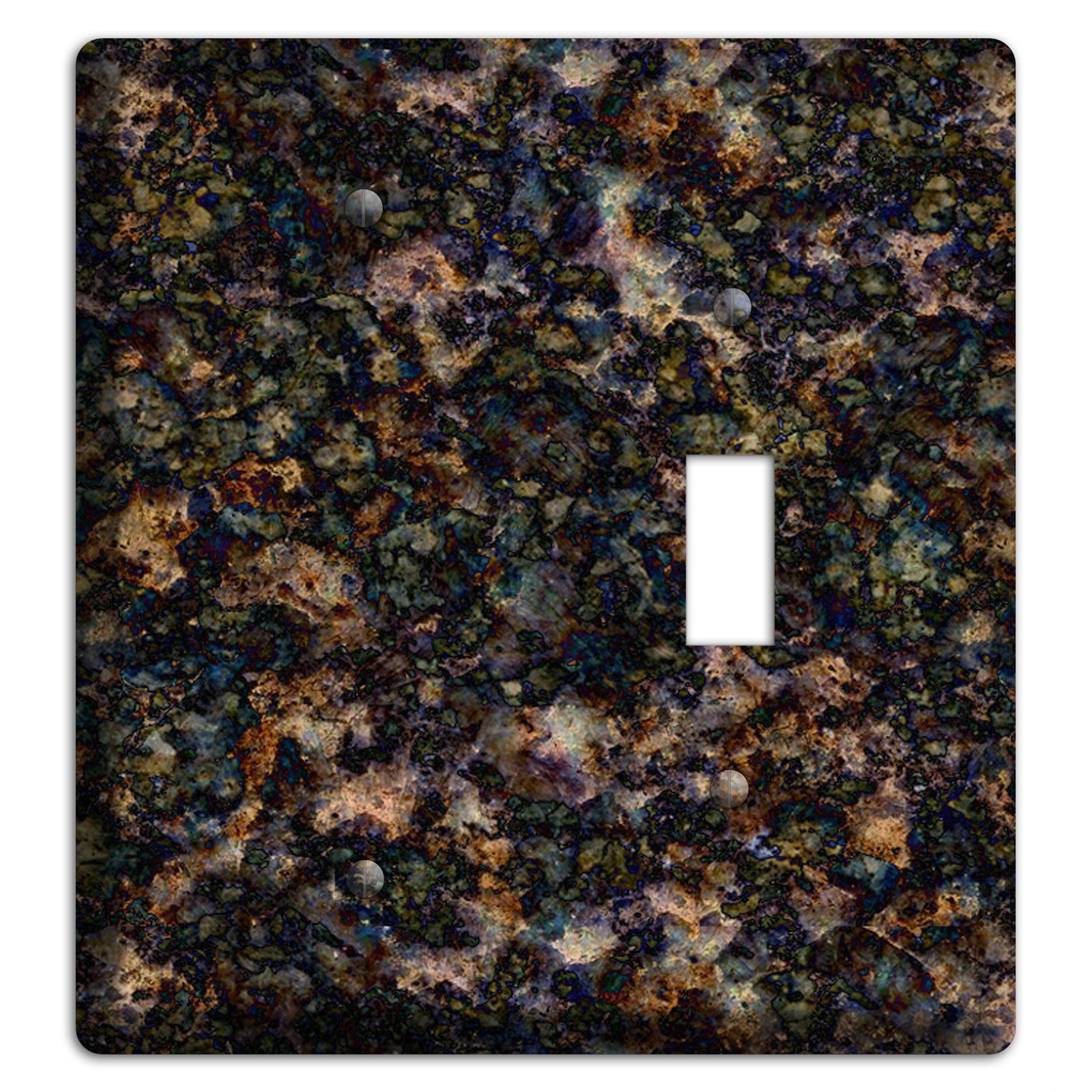 Volga Blue Granite Blank / Toggle Wallplate