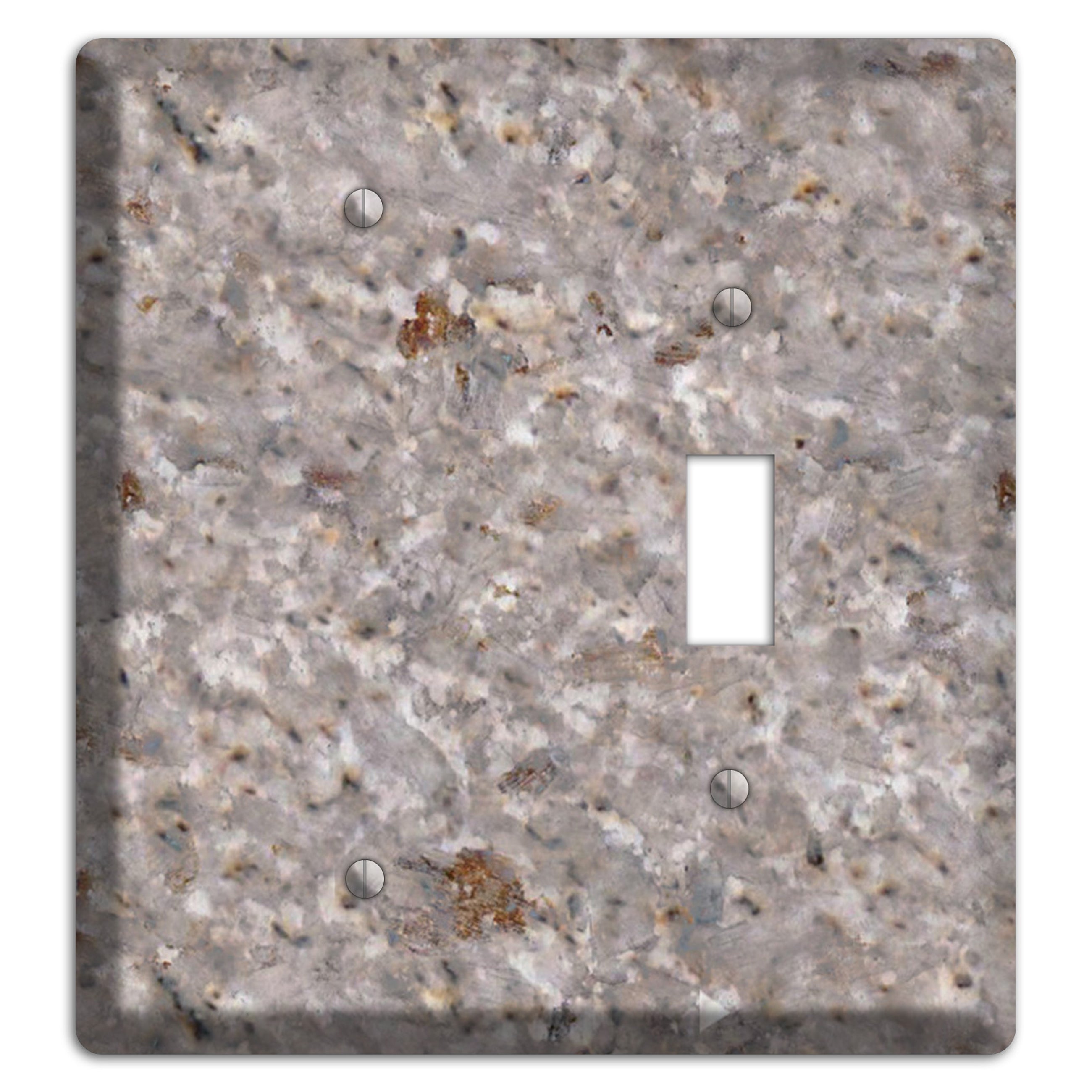 Kashmir White Granite Blank / Toggle Wallplate