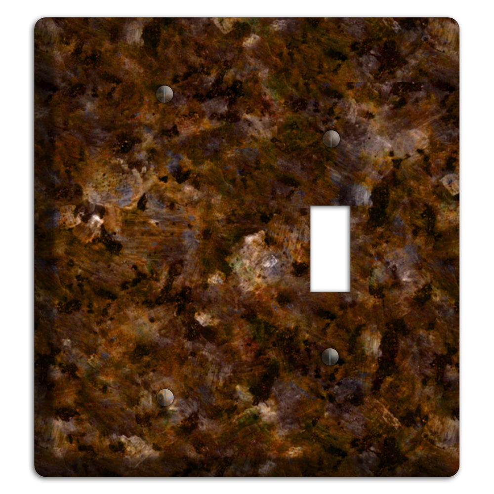 Baltic Green Granite Blank / Toggle Wallplate