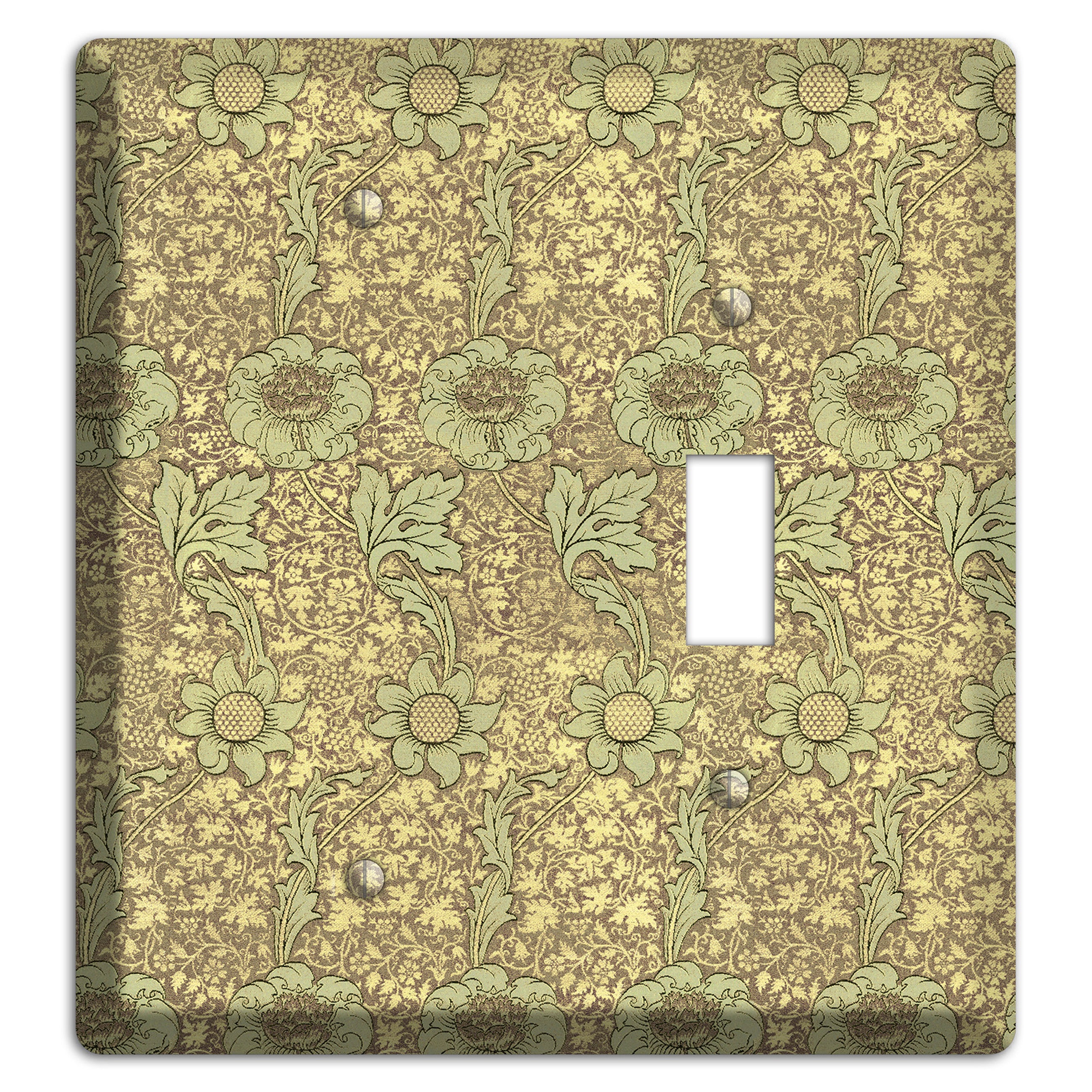 Wildflower Scroll Blank / Toggle Wallplate