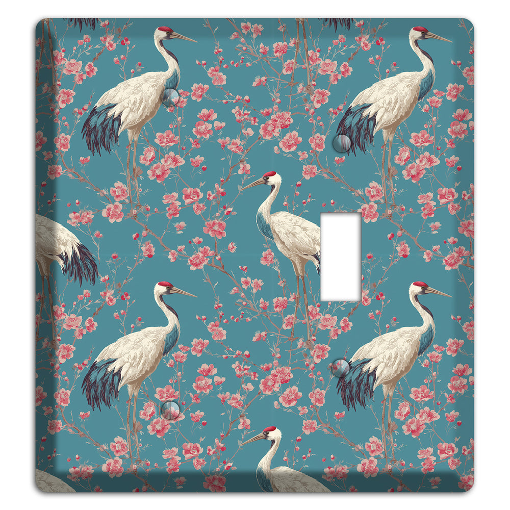 Azure Blossom Vigil Blank / Toggle Wallplate