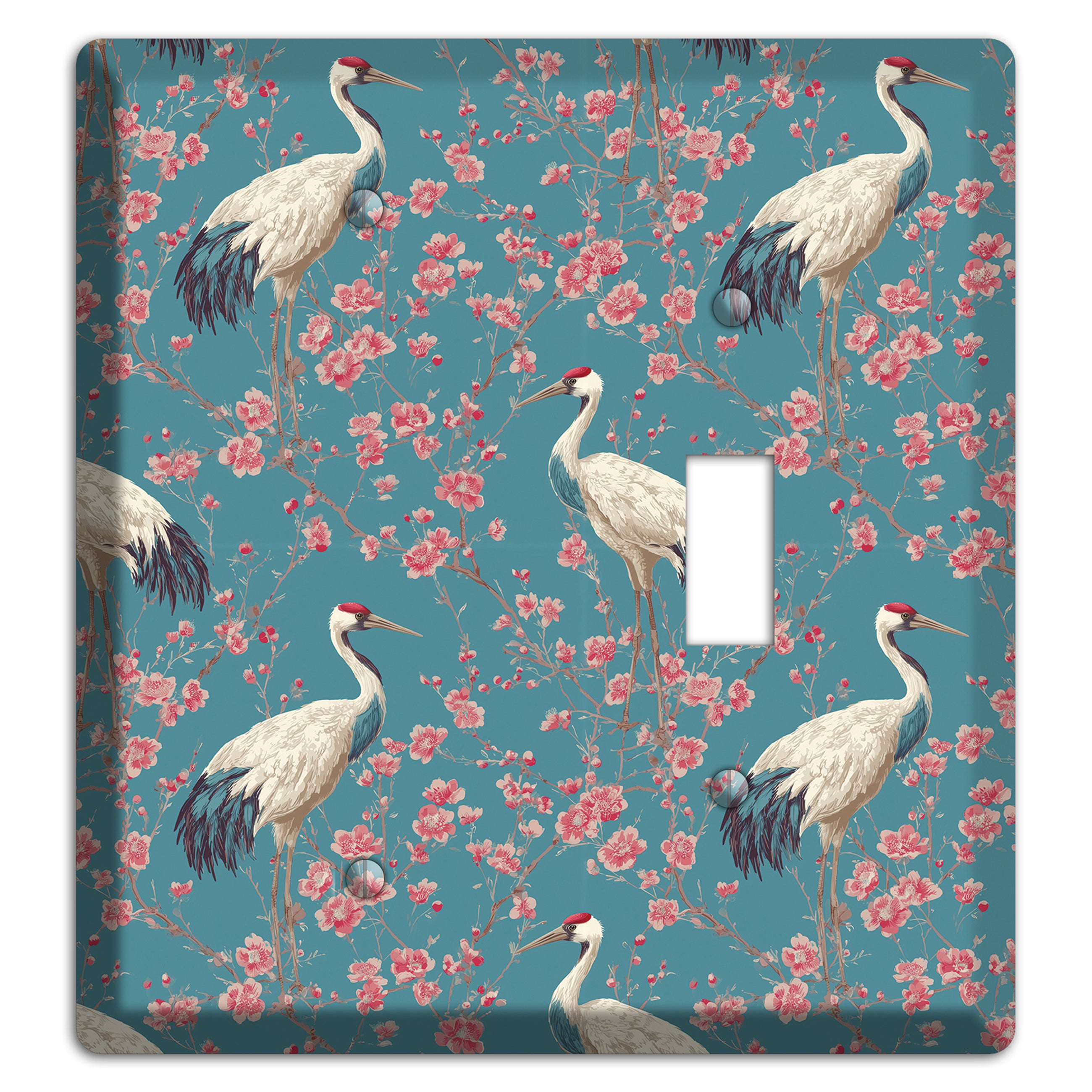 Azure Blossom Vigil Blank / Toggle Wallplate