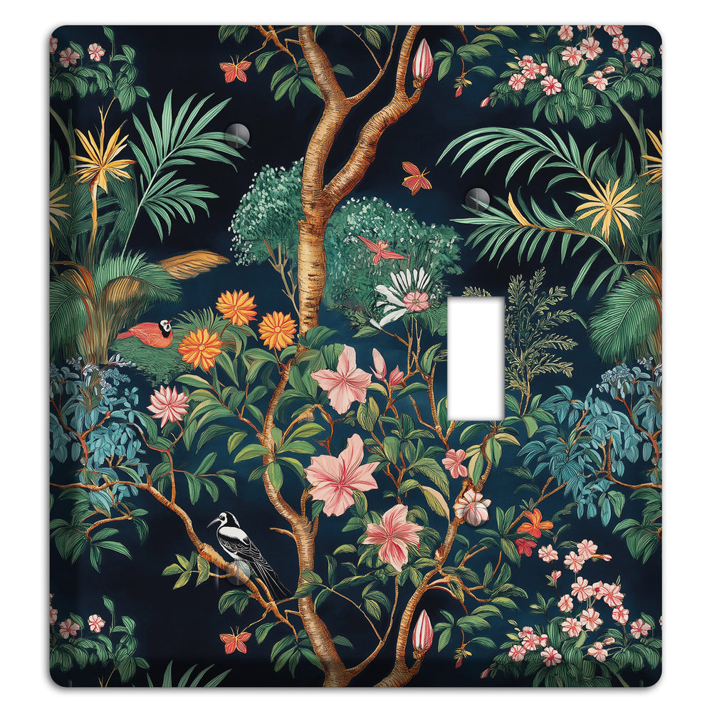 Jungle Nocturne Blank / Toggle Wallplate