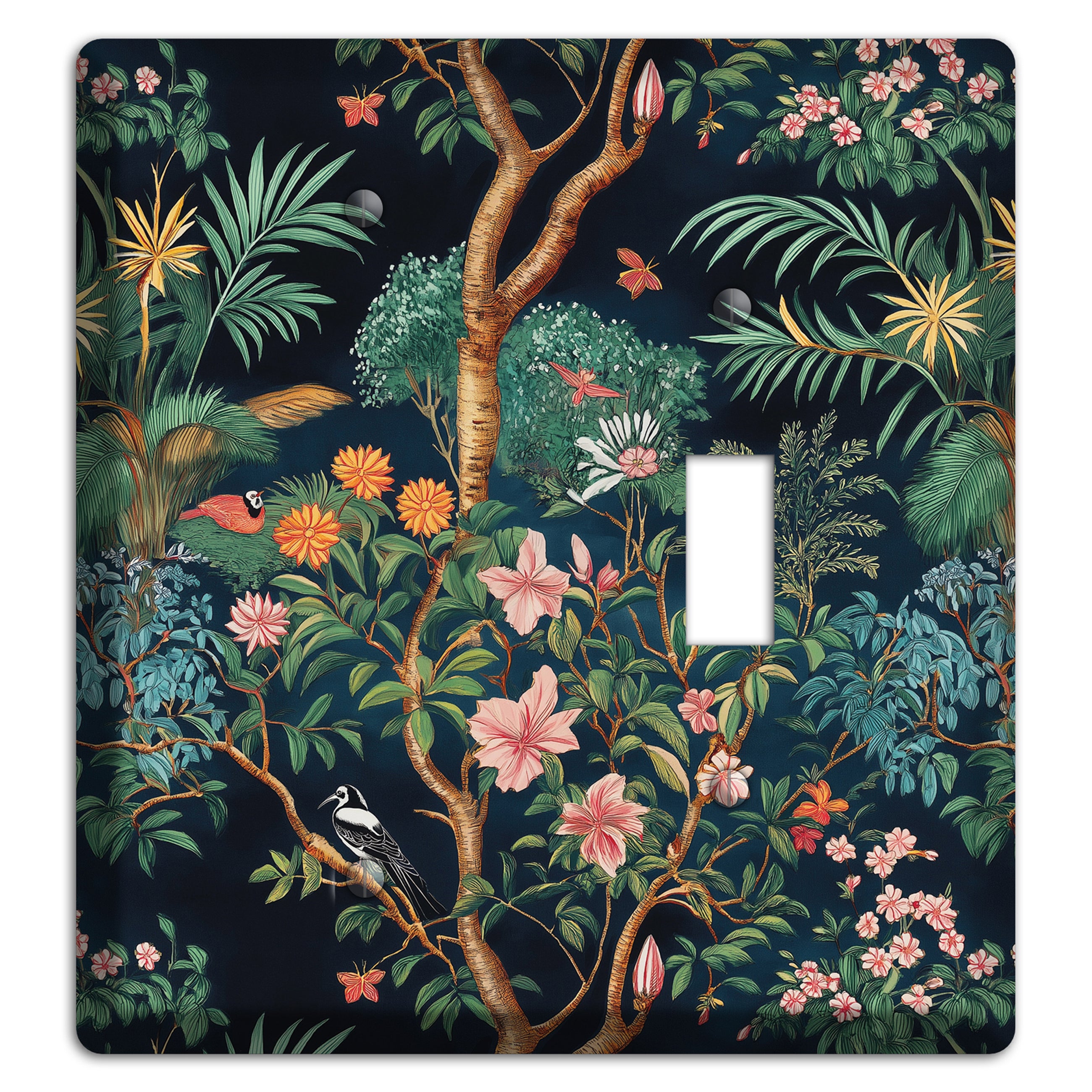 Jungle Nocturne Blank / Toggle Wallplate
