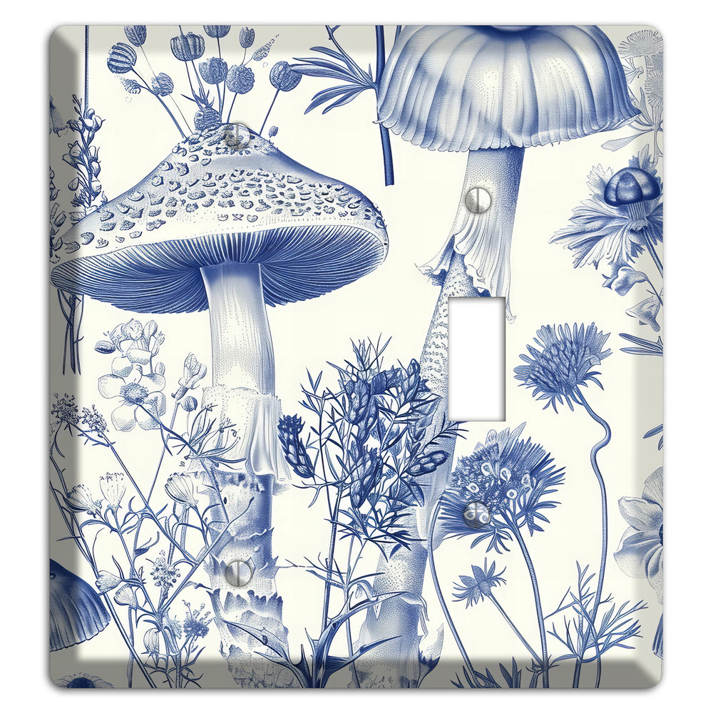 Cobalt Spore Garden Blank / Toggle Wallplate