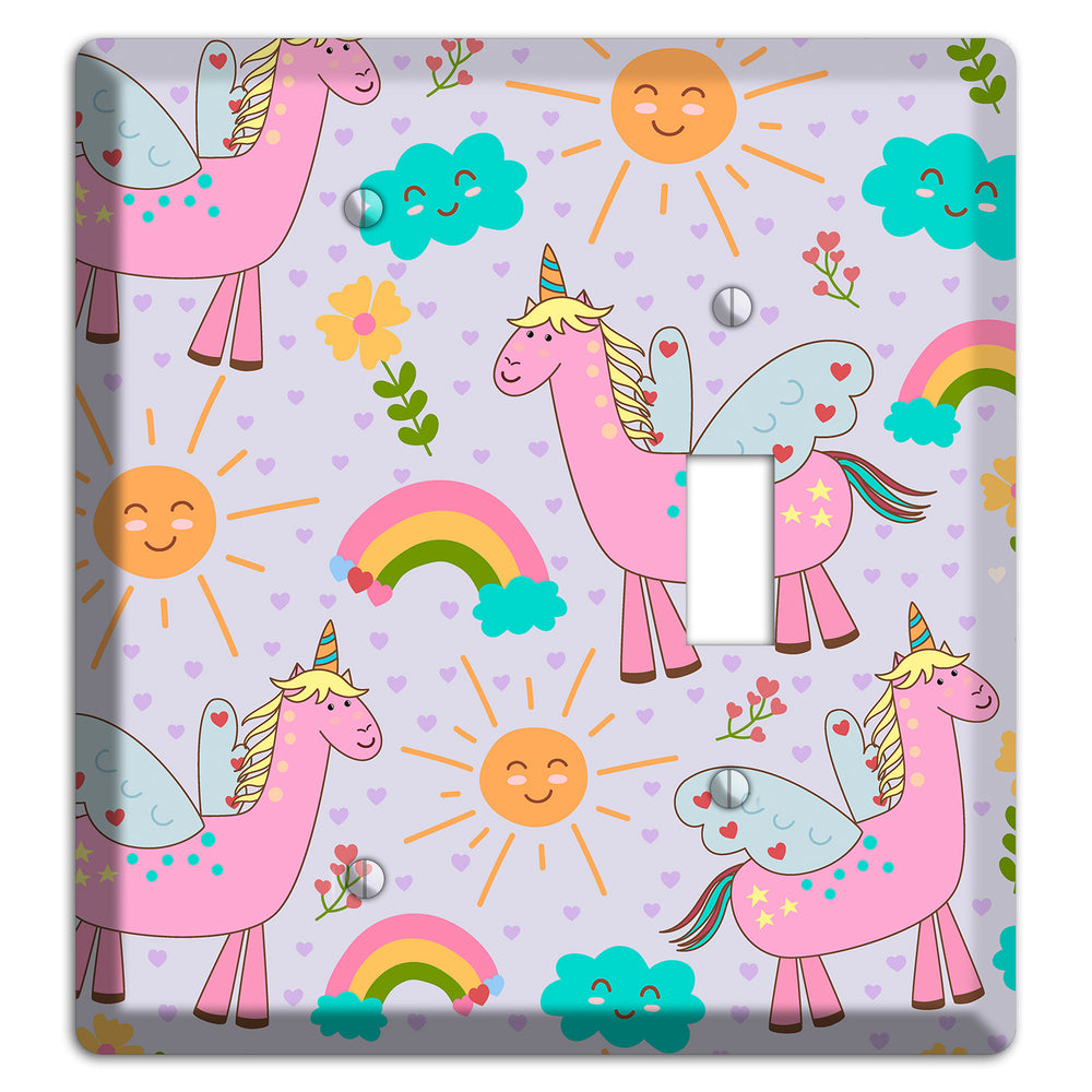 Magic Meadow (Lavender) Blank / Toggle Wallplate