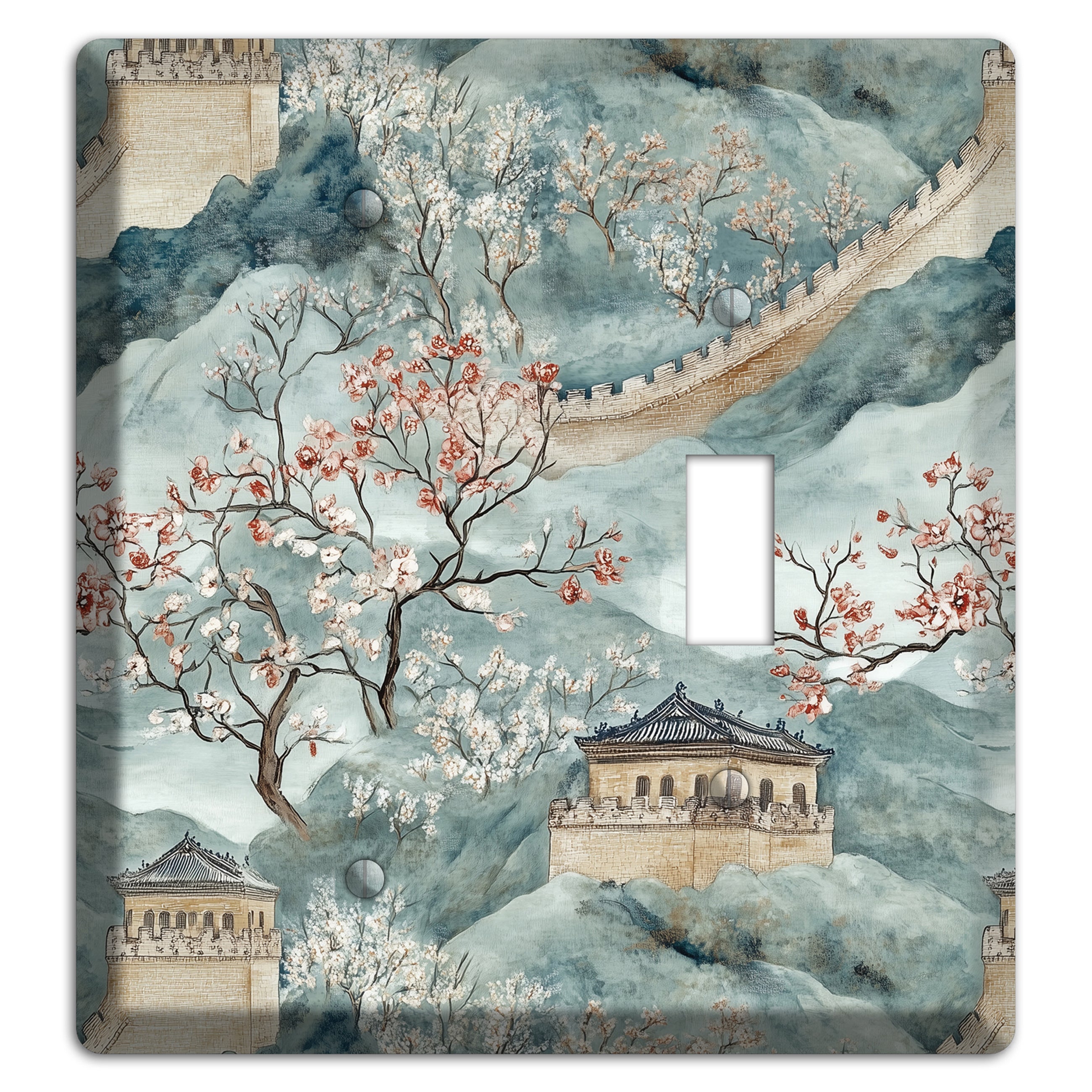 Rampart & Blossom Blank / Toggle Wallplate