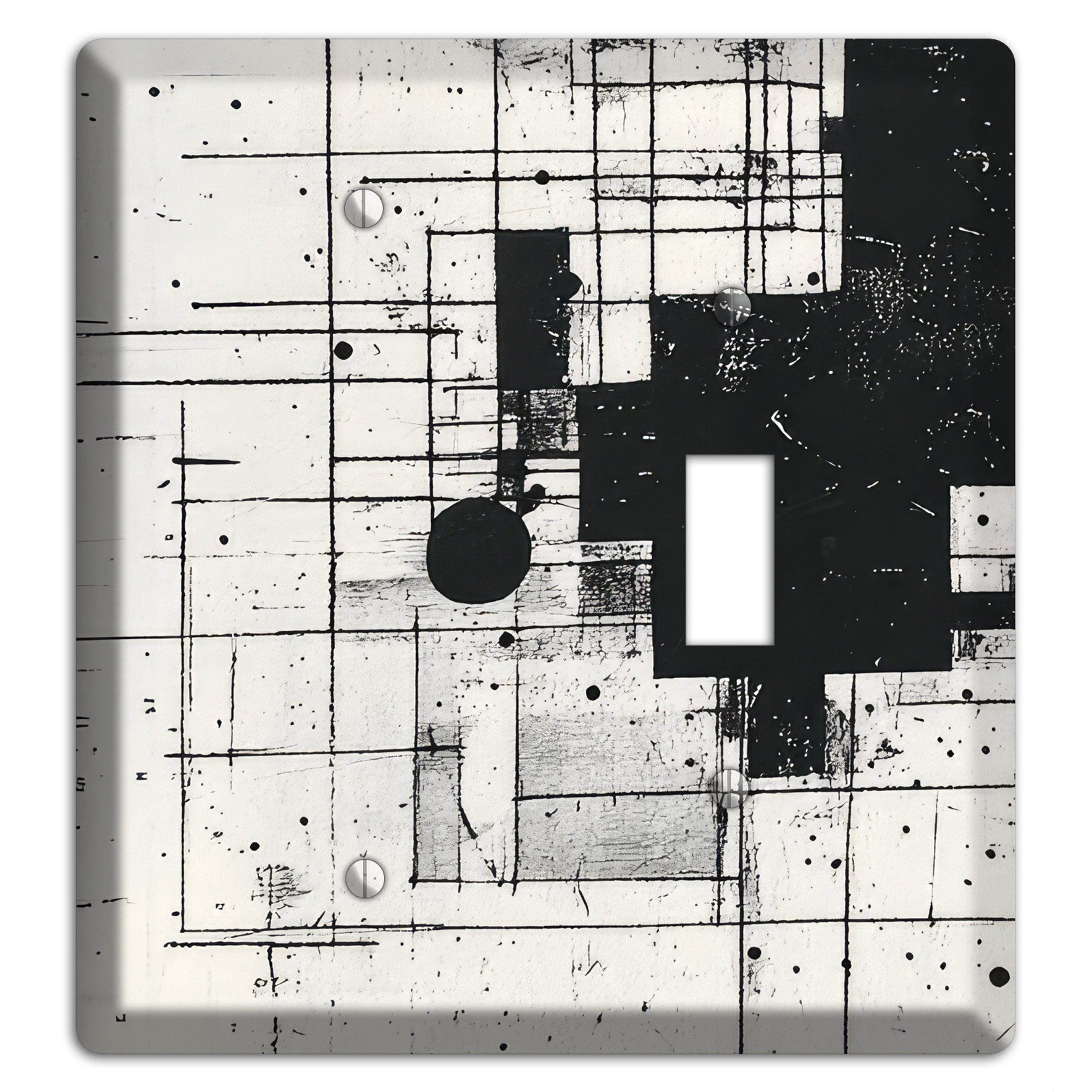 Drafting Ghost Grid Blank / Toggle Wallplate